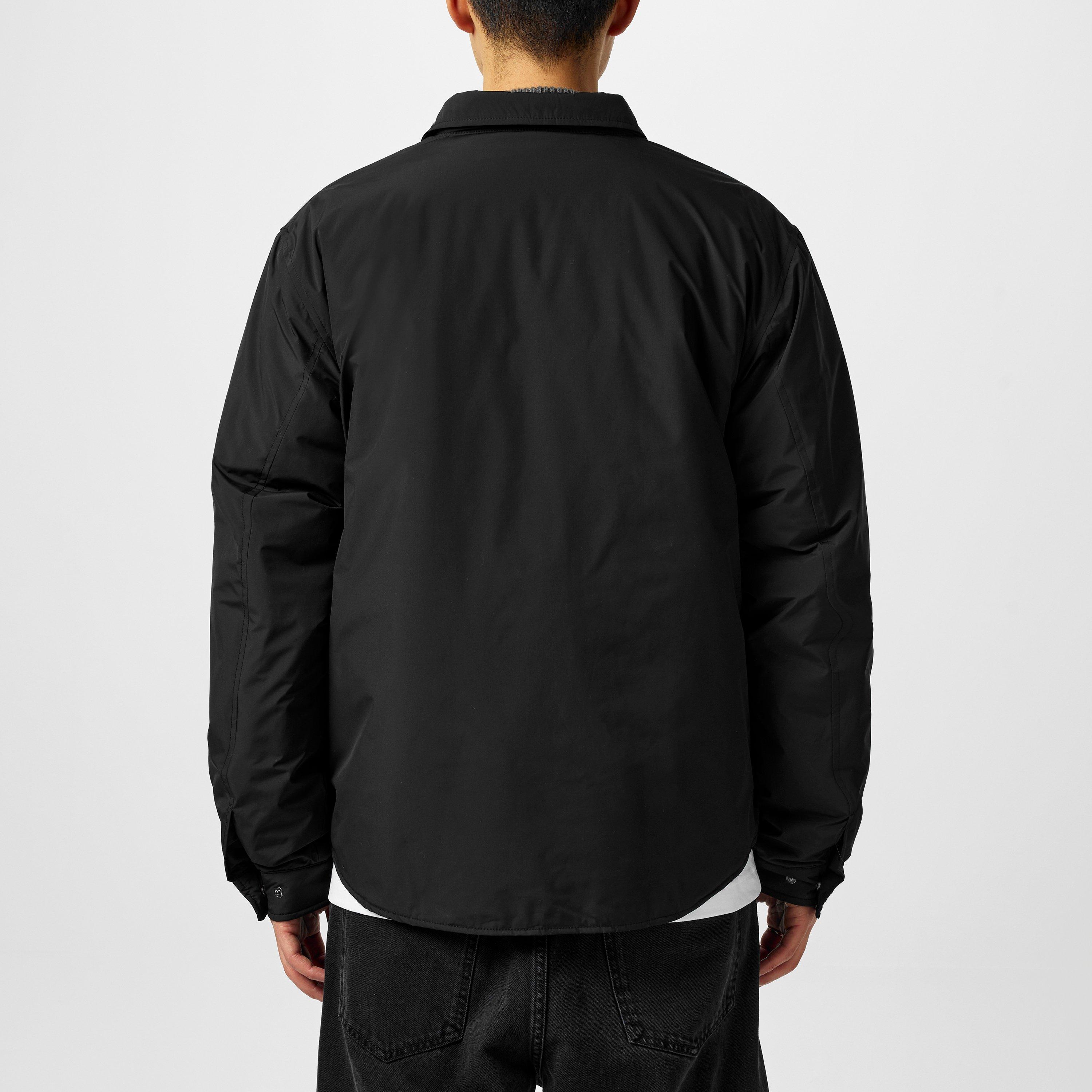 Black - Aquascutum - Men's  Active Long Sleeve Overshirt - 4