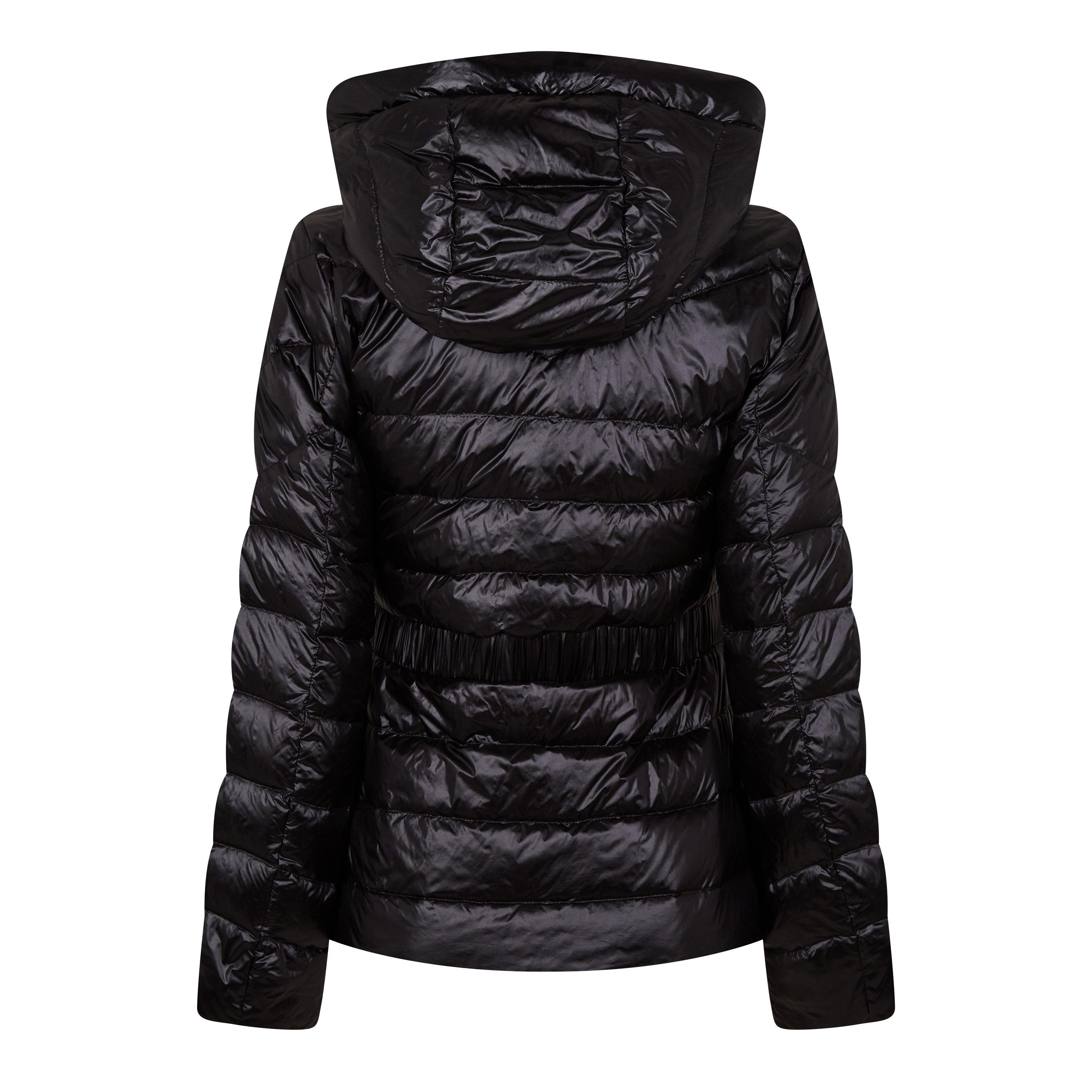 Black 100 - Woolrich - Women's Aliquippa Lightweight Hooded Duck Down Short Puffer Jacket - 2