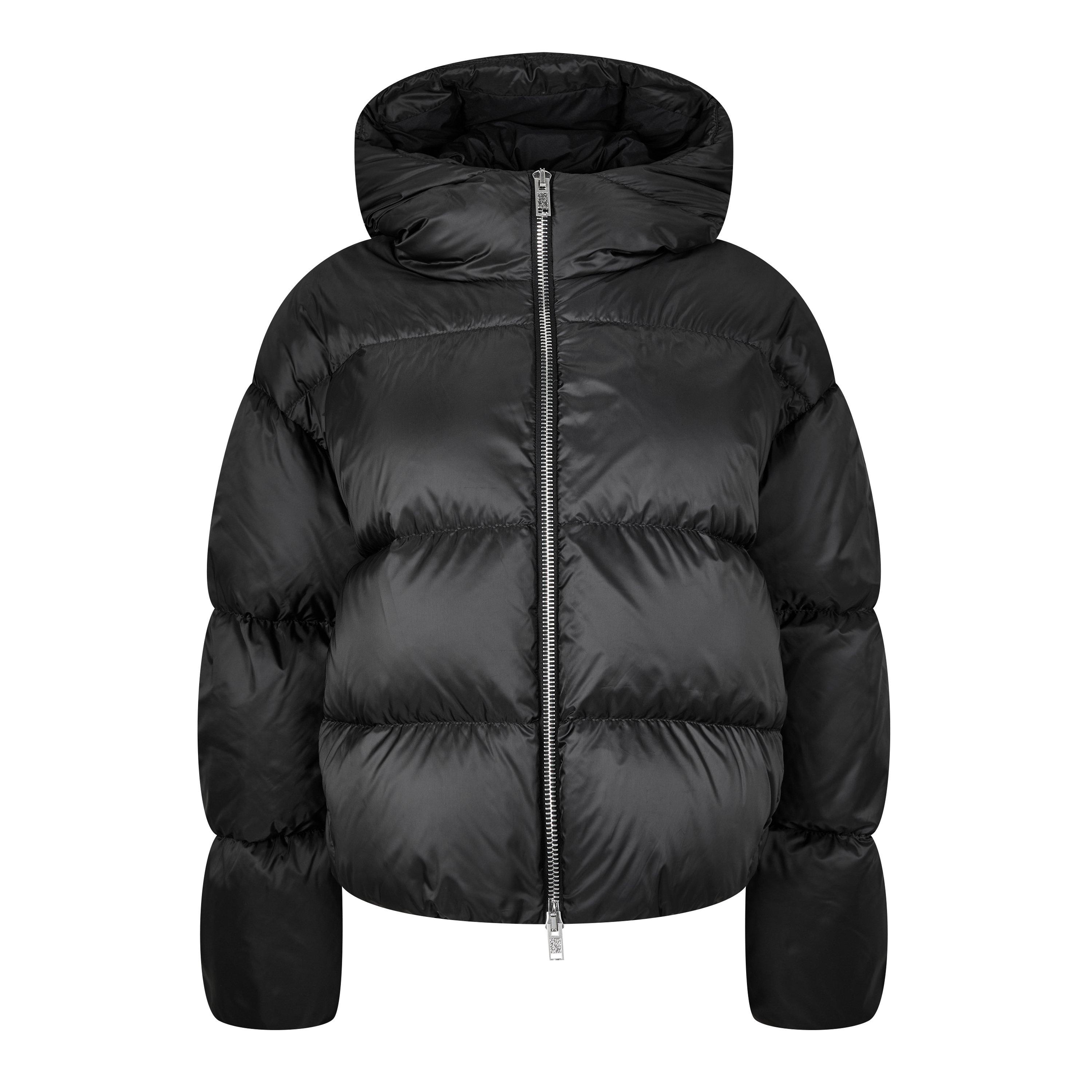 Black 999 - Moncler x Willow Smith - Women's Skaara Hooded Down Short Puffer Jacket - 5