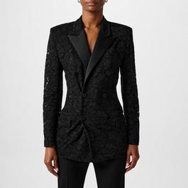 Saint Laurent Guipure Lace Blazer