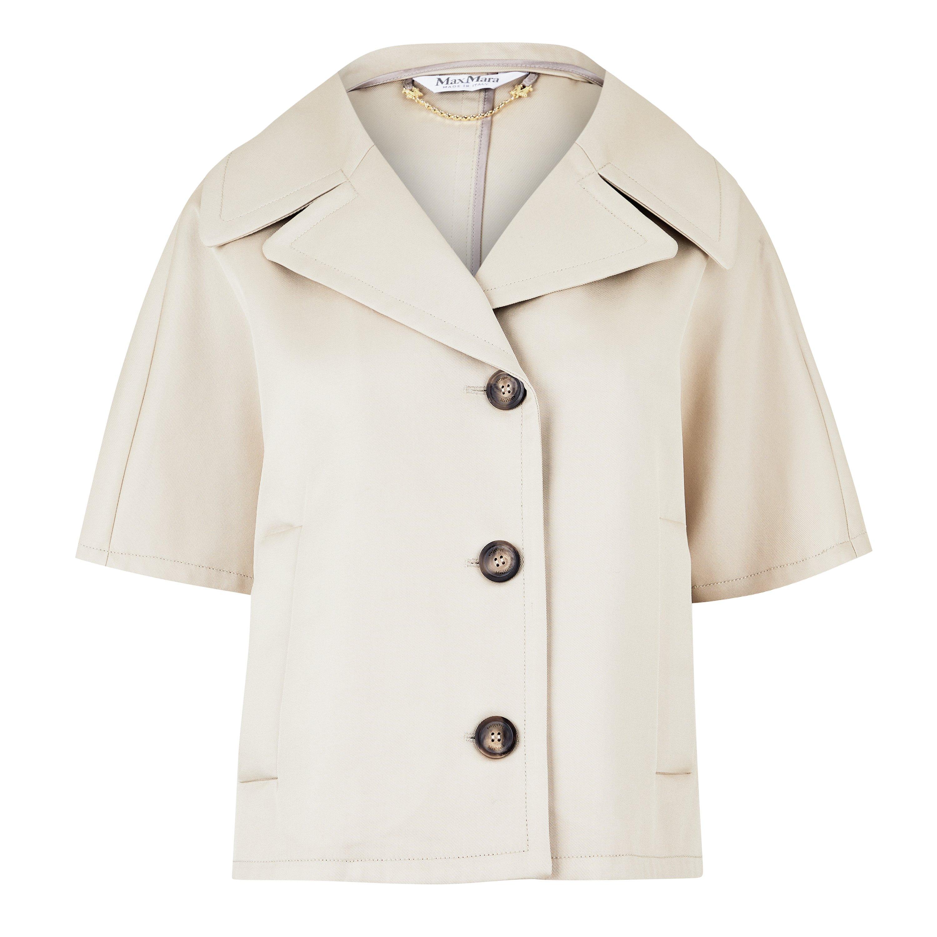 Sand - Max Mara - Women's Veggia Structured Cape - 5