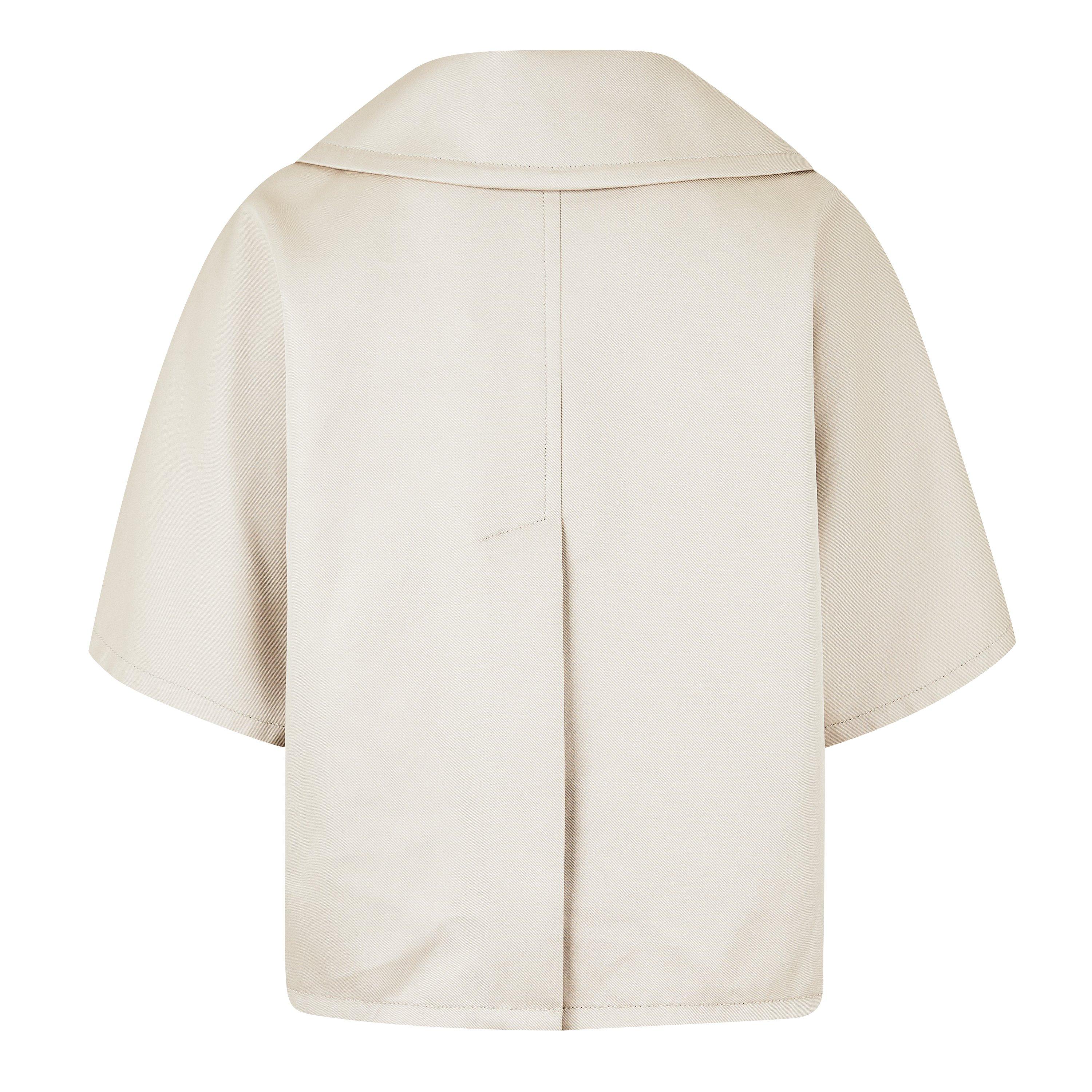 Sand - Max Mara - Women's Veggia Structured Cape - 6