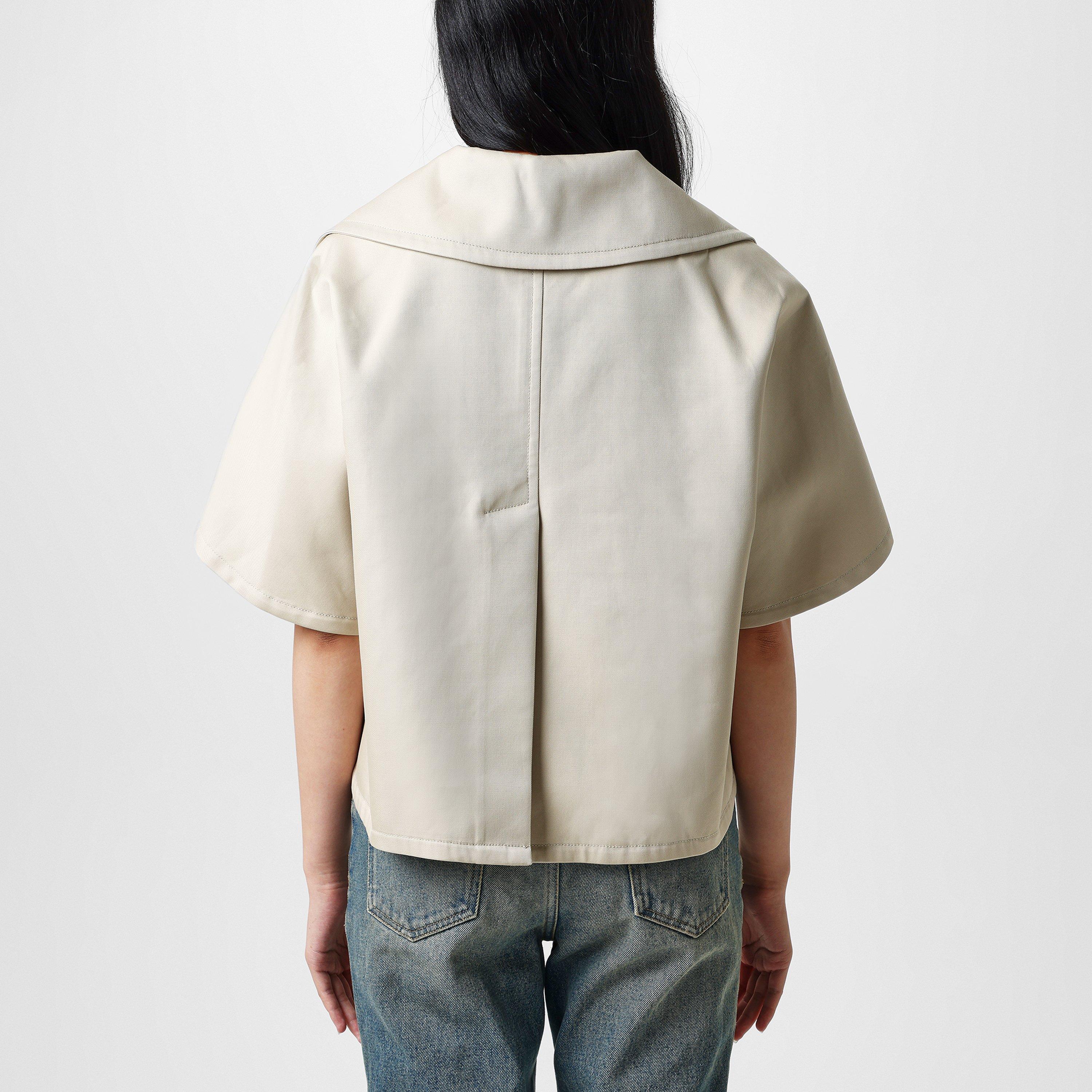 Sand - Max Mara - Women's Veggia Structured Cape - 3