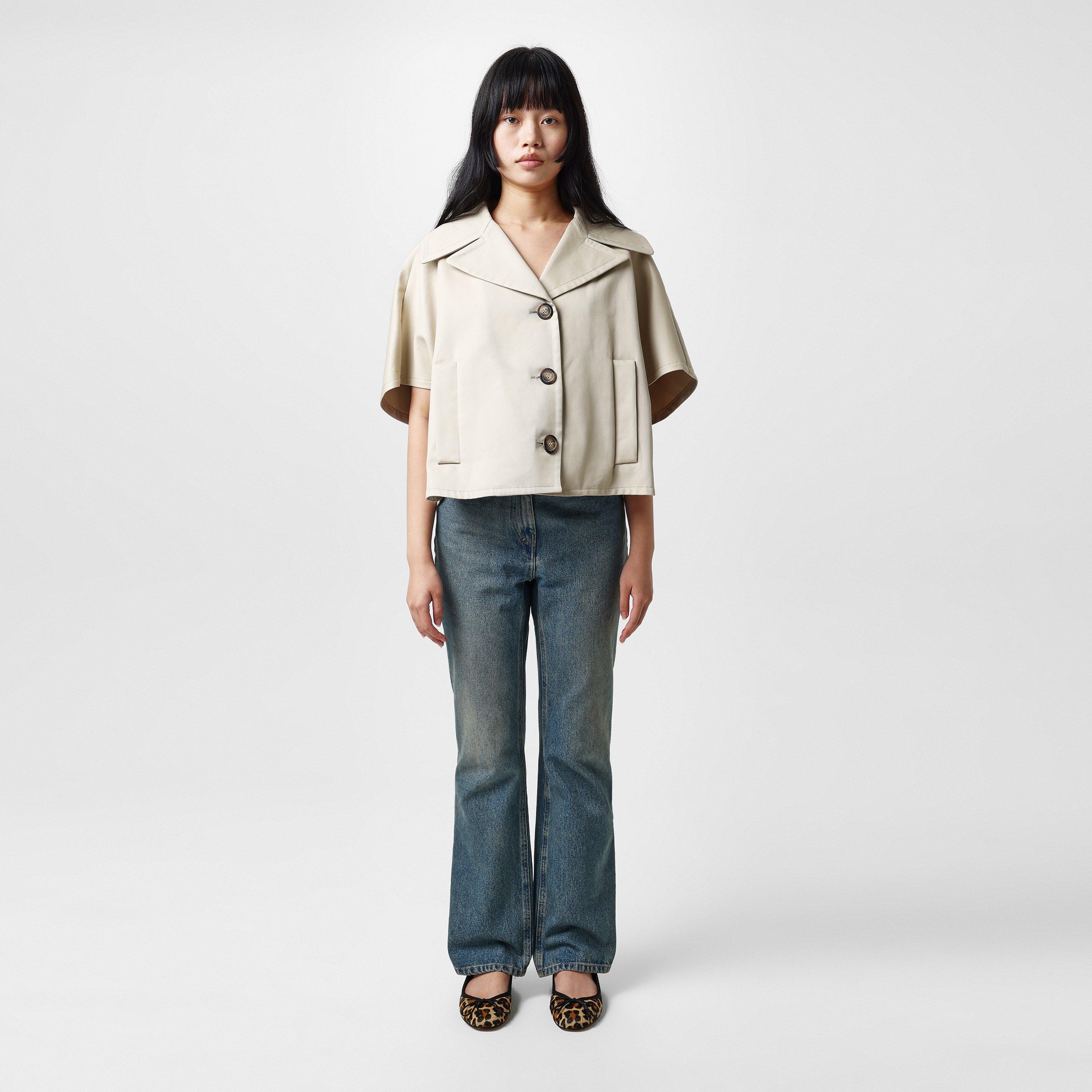 Sand - Max Mara - Women's Veggia Structured Cape - 4