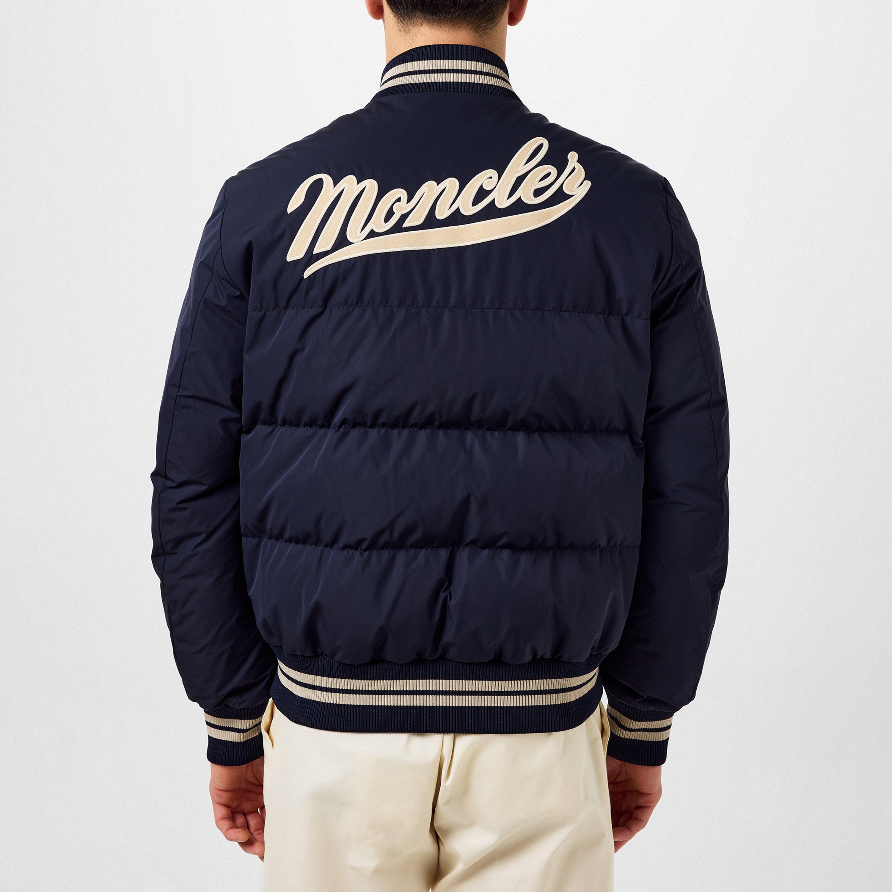 Dark Blue 74S - Moncler - Men's Latelin Goose Down Long Sleeve Stand Collar Short Puffer Jacket - 3
