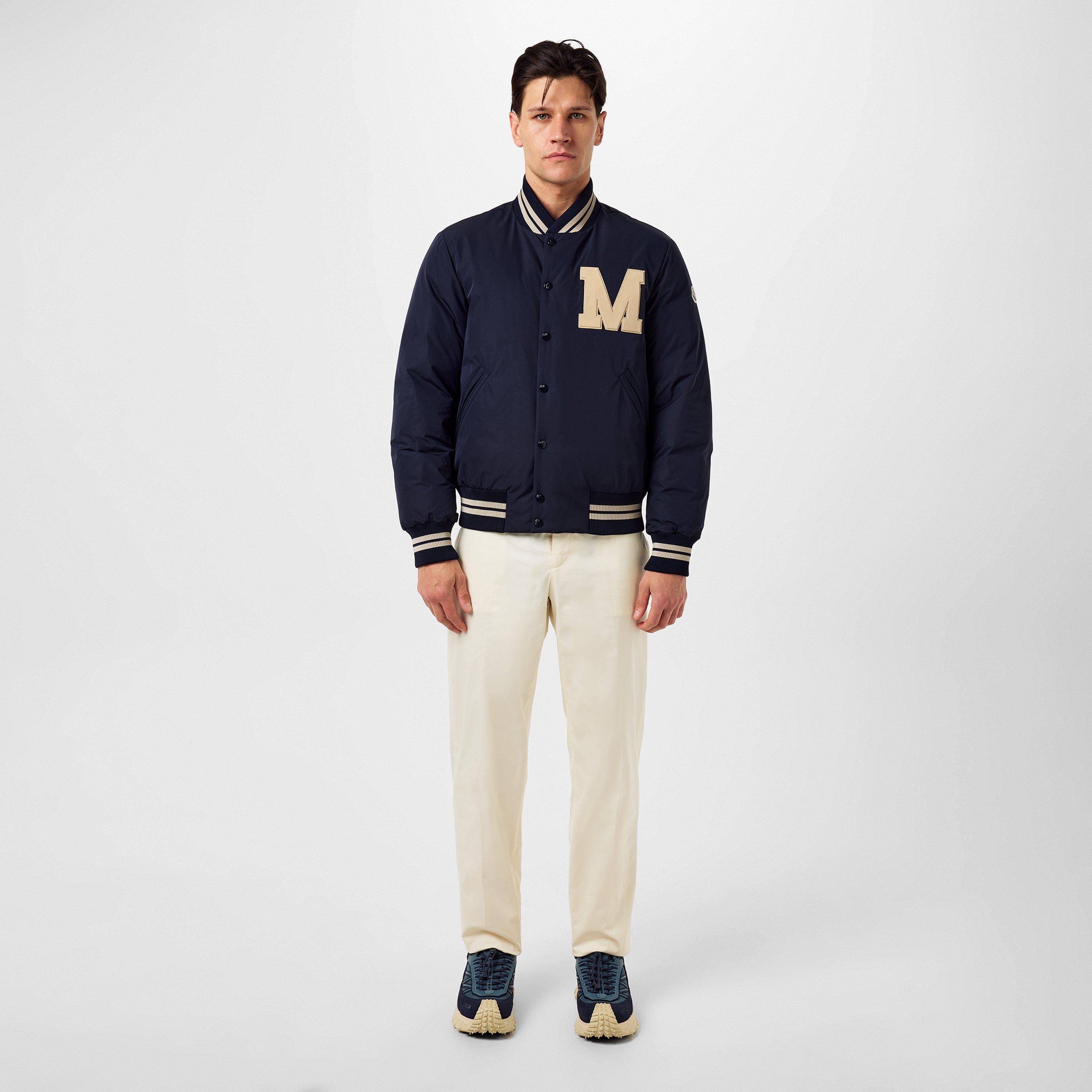 Dark Blue 74S - Moncler - Men's Latelin Goose Down Long Sleeve Stand Collar Short Puffer Jacket - 4