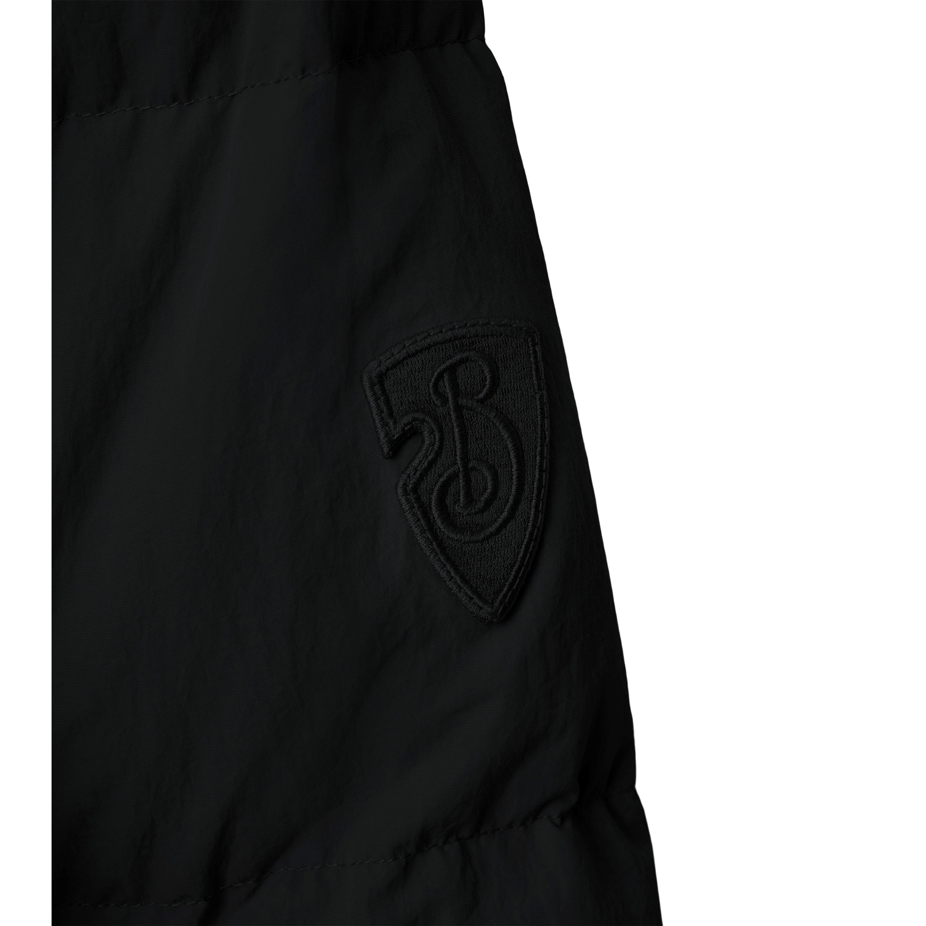 Black - Burberry - Women's Hooded Faux Fur Long Sleeve Short Puffer Jacket - 5