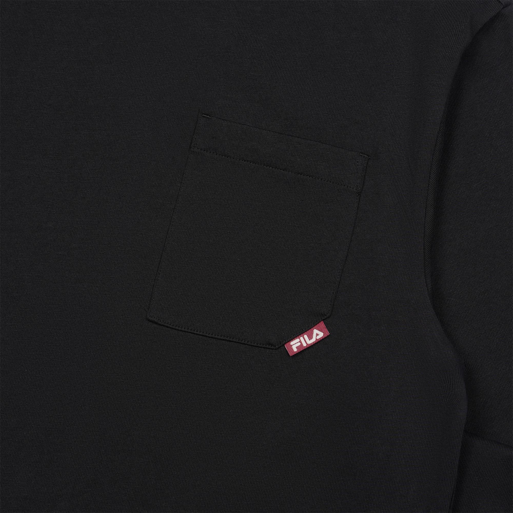 Black - Fila - Classic Essential Pocket Adults Long Sleeve T Shirt - 3