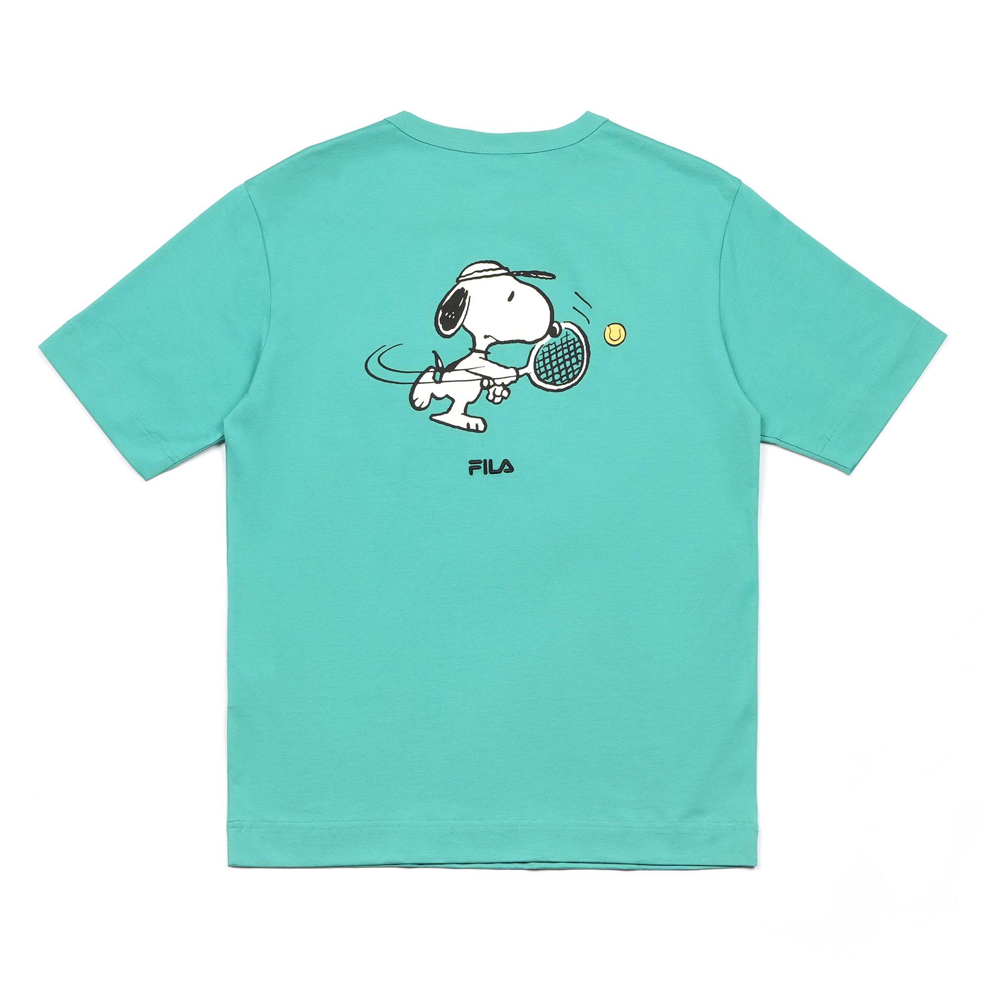 Teal - Fila - FILA x Peanuts Adults Graphic T Shirt - 2