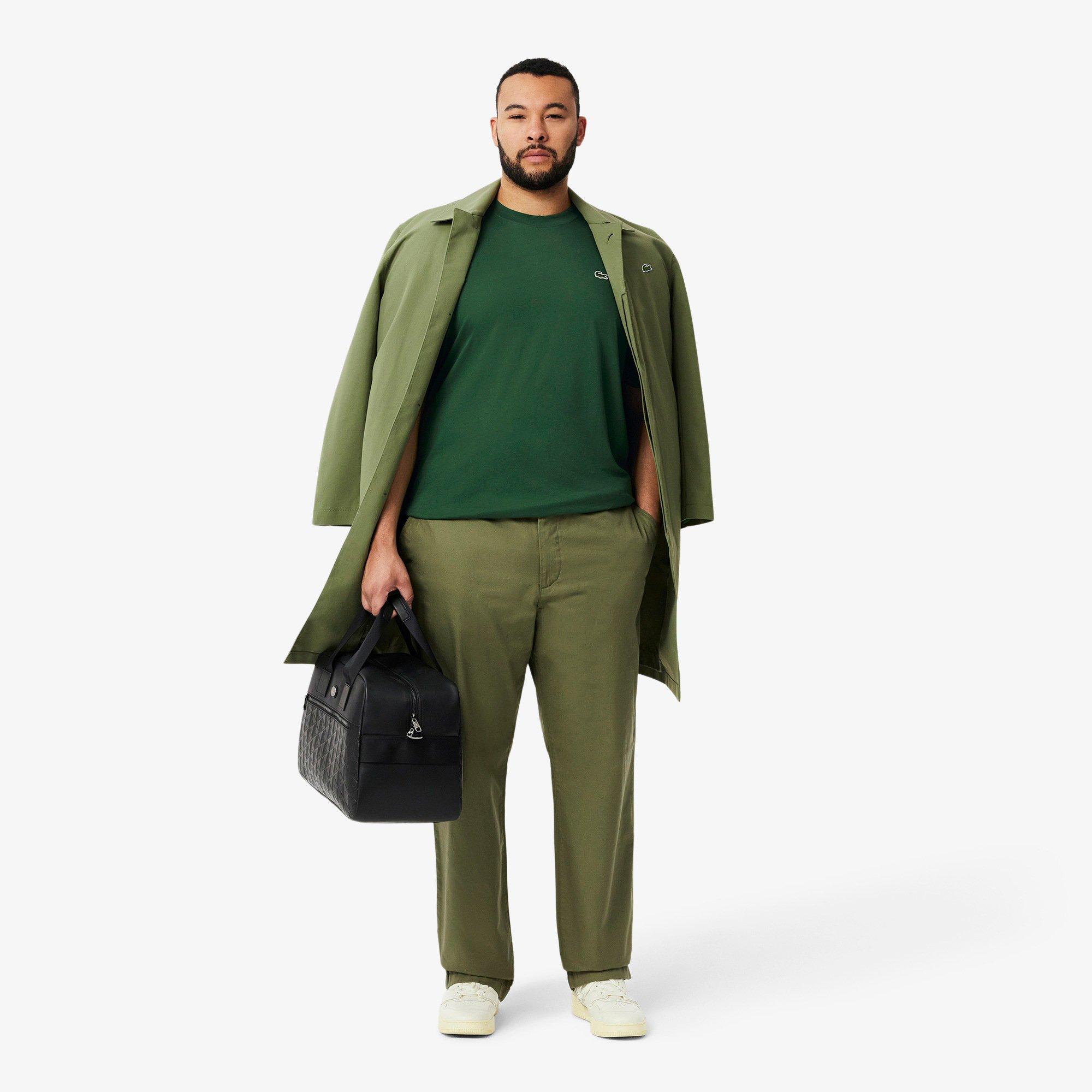 GREEN - Lacoste - Signature Logo Adults Cotton T Shirt - 9