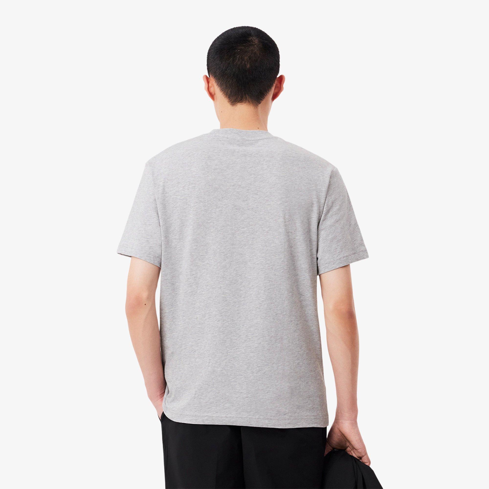 SILVER CHINE - Lacoste - Mens Cotton T-Shirts - 5