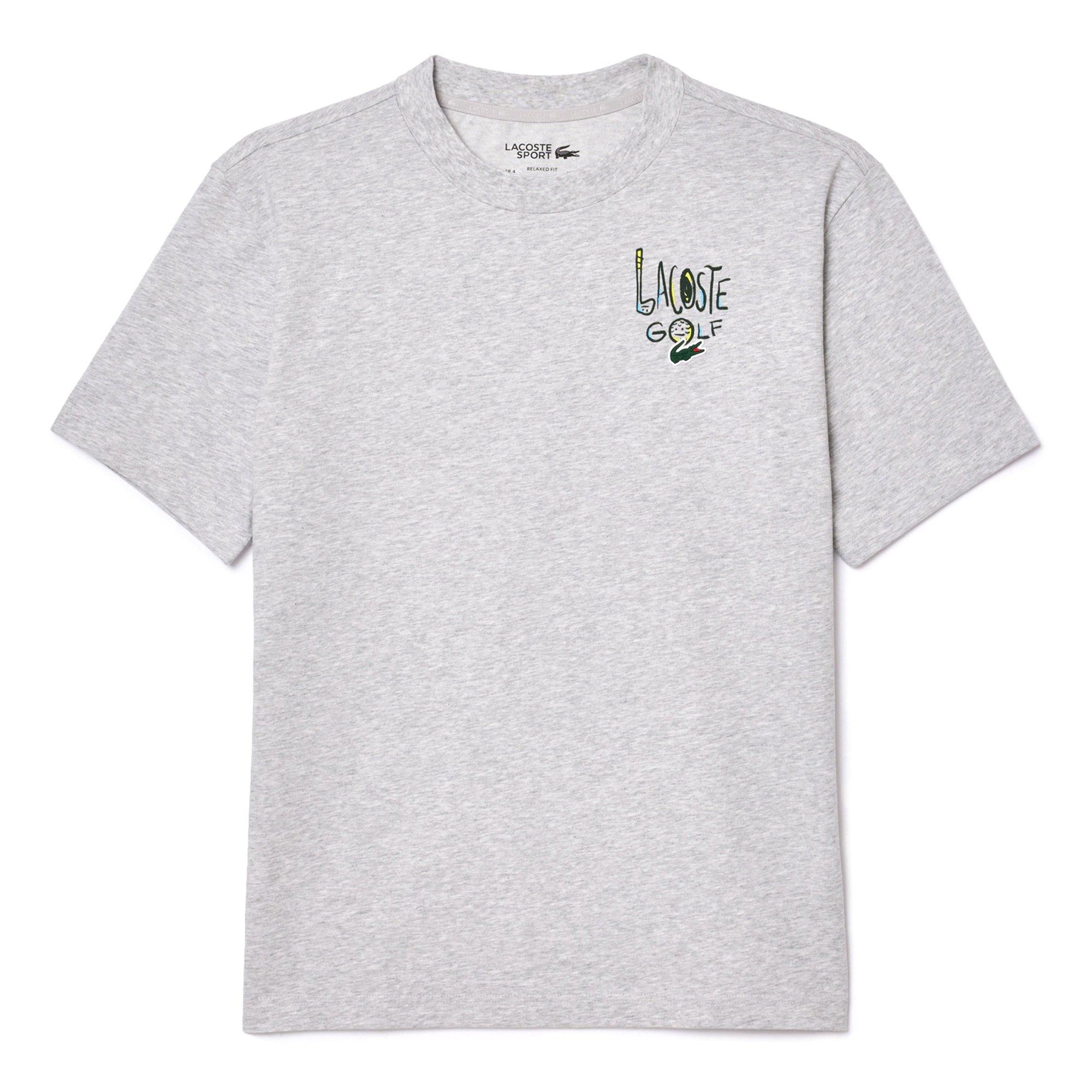 SILVER CHINE - Lacoste - Lacoste Loose Fit Ultra Dry Cotton Golf Adults T Shirt - 2