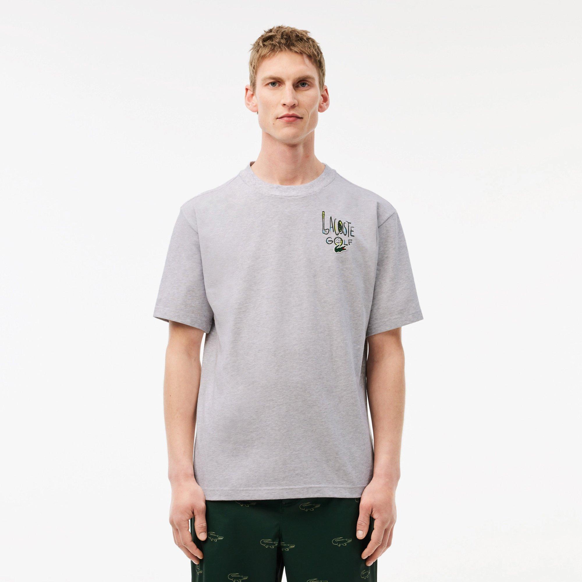 SILVER CHINE - Lacoste - Lacoste Loose Fit Ultra Dry Cotton Golf Adults T Shirt - 4