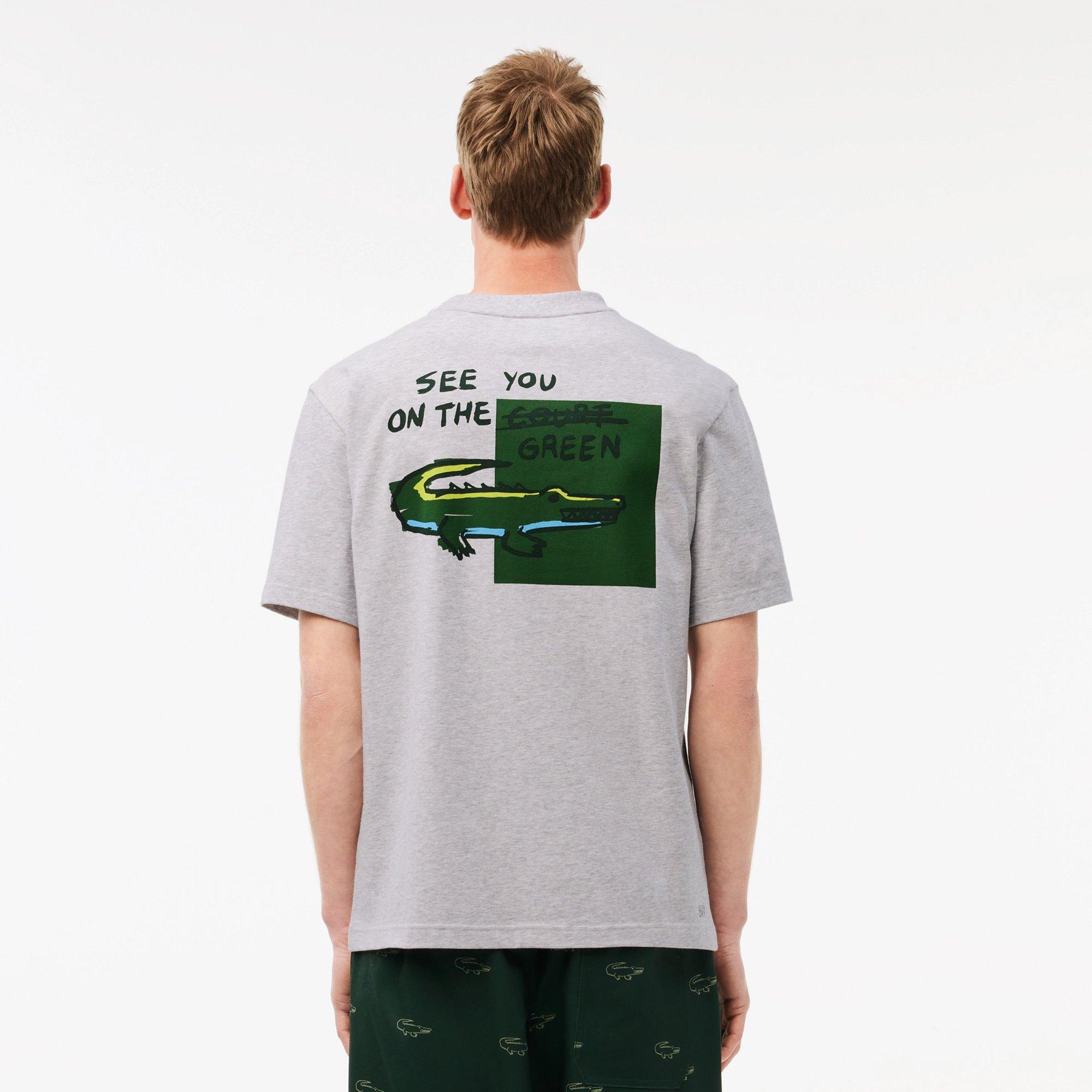 SILVER CHINE - Lacoste - Lacoste Loose Fit Ultra Dry Cotton Golf Adults T Shirt - 5