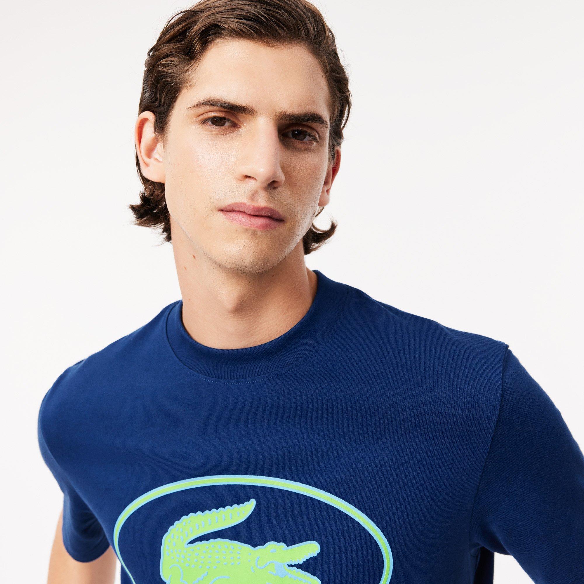 BLUE - Lacoste - Heavy Cotton Graphic T-shirts - 5
