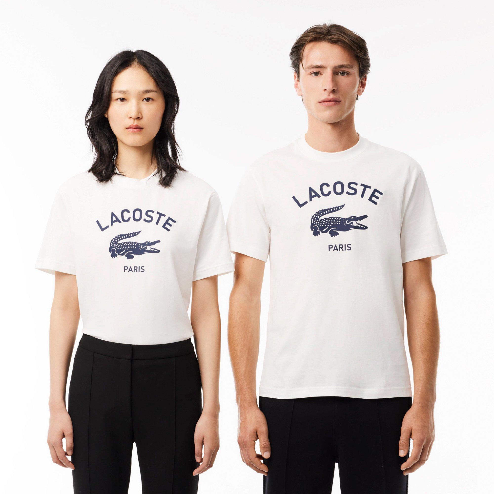 FLOUR - Lacoste - Signature Print Cotton Adults T Shirt - 2