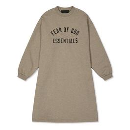 Fear Of God Essentials Long Sleeve Logo Dress Juniors