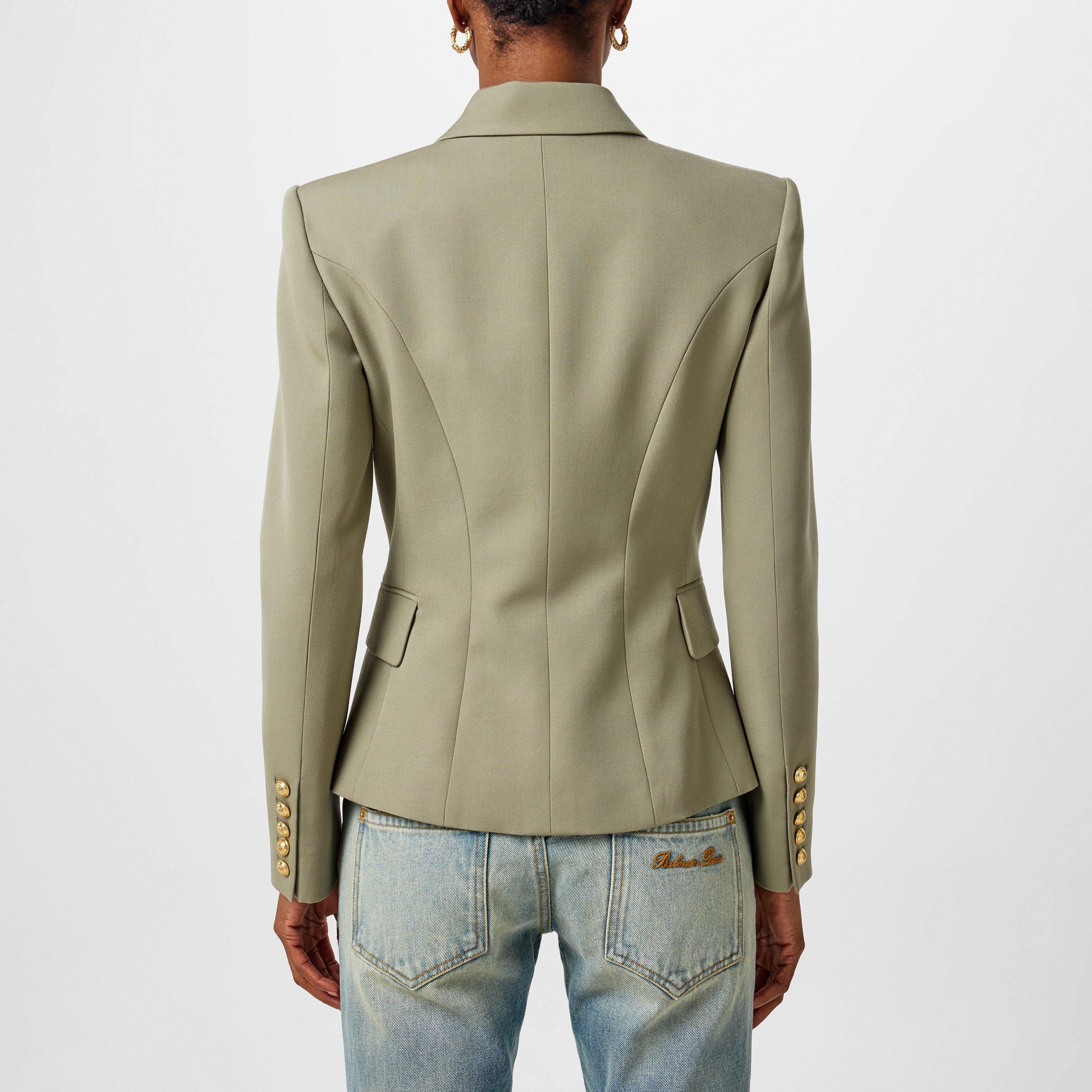 【送料&関税込】Balmain Grain De Poudre Double-breasted Jack Grain de poudre blazer black - Men | BALMAIN