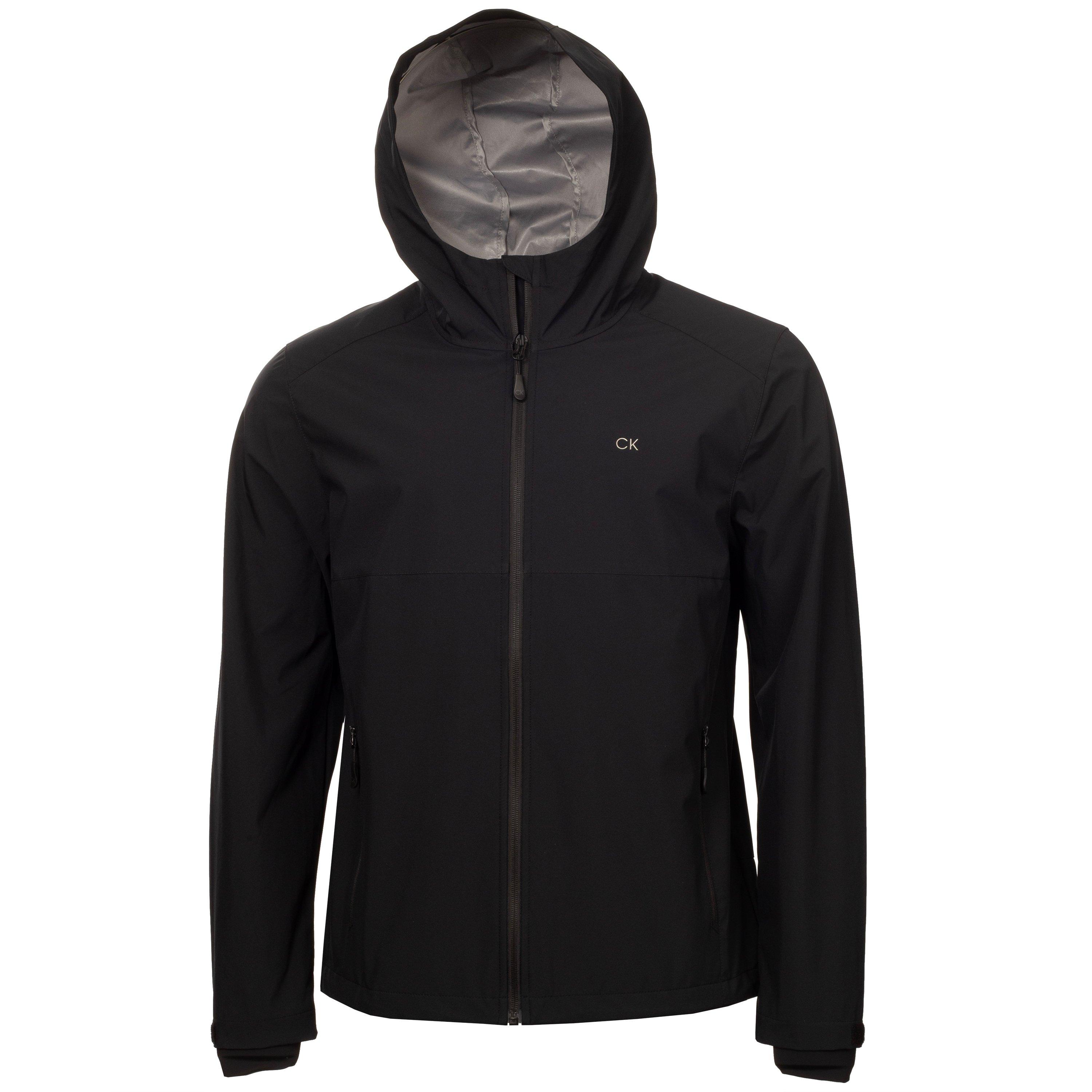Black - Calvin Klein Golf - Men's Monogram Weather-Resistant Softshell Jacket - 1