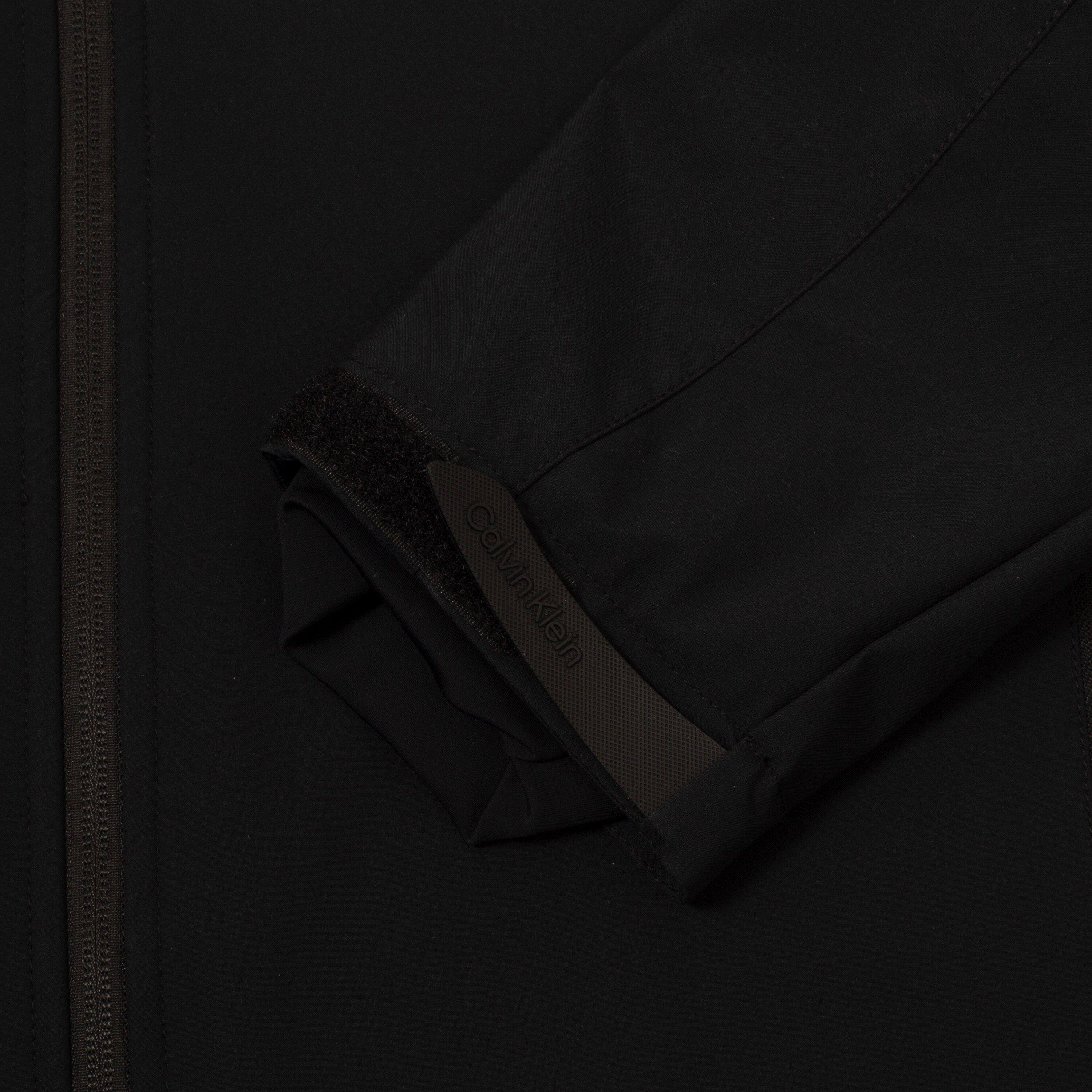 Zwart - Calvin Klein Golf - Hooded Monogram Softshell Jacket - 6
