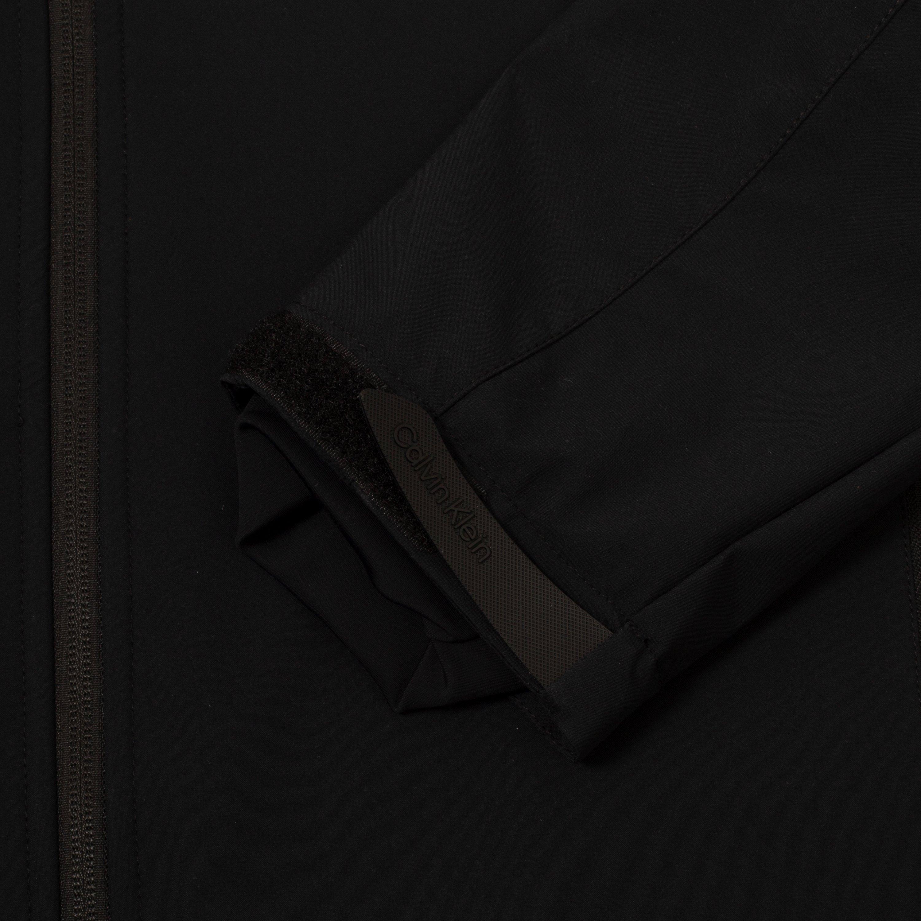 Zwart - Calvin Klein Golf - Hooded Monogram Softshell Jacket - 8