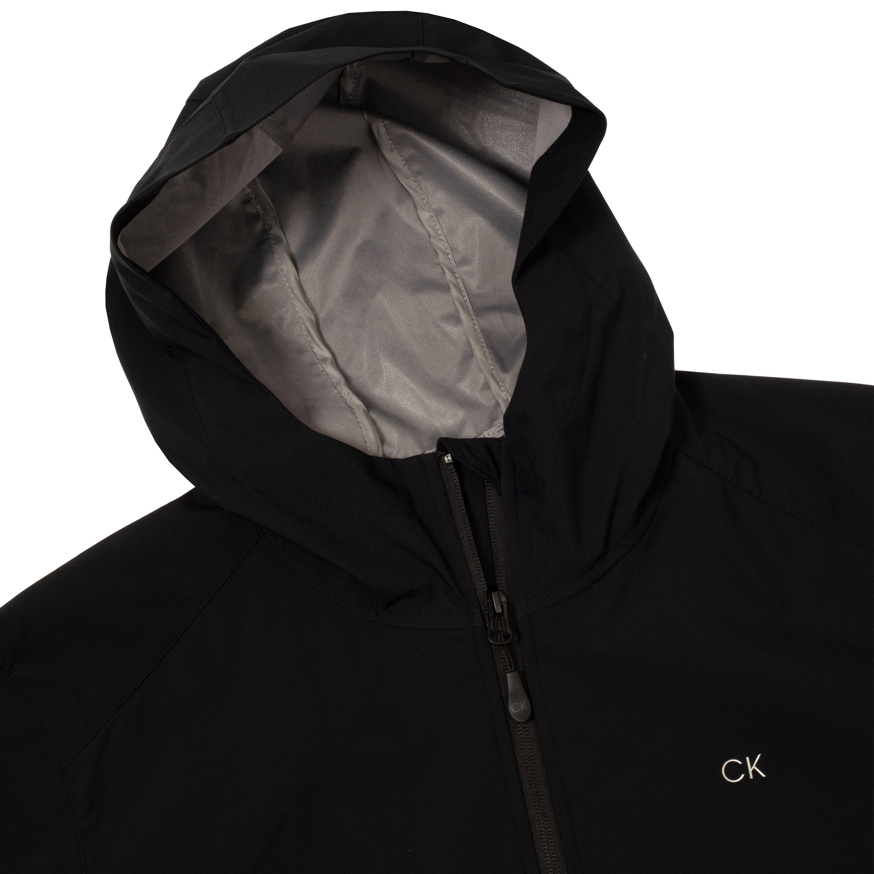 Zwart - Calvin Klein Golf - Hooded Monogram Softshell Jacket - 9