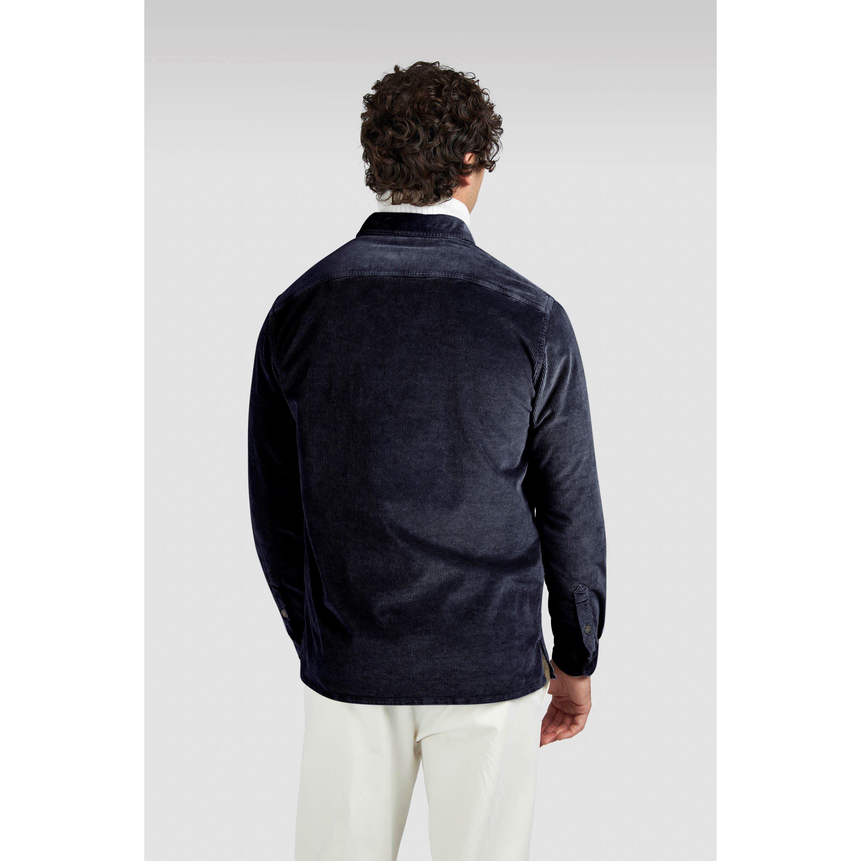 Marine - Paul And Shark - Men's Corduroy Relaxed Fit Overshirt - 3