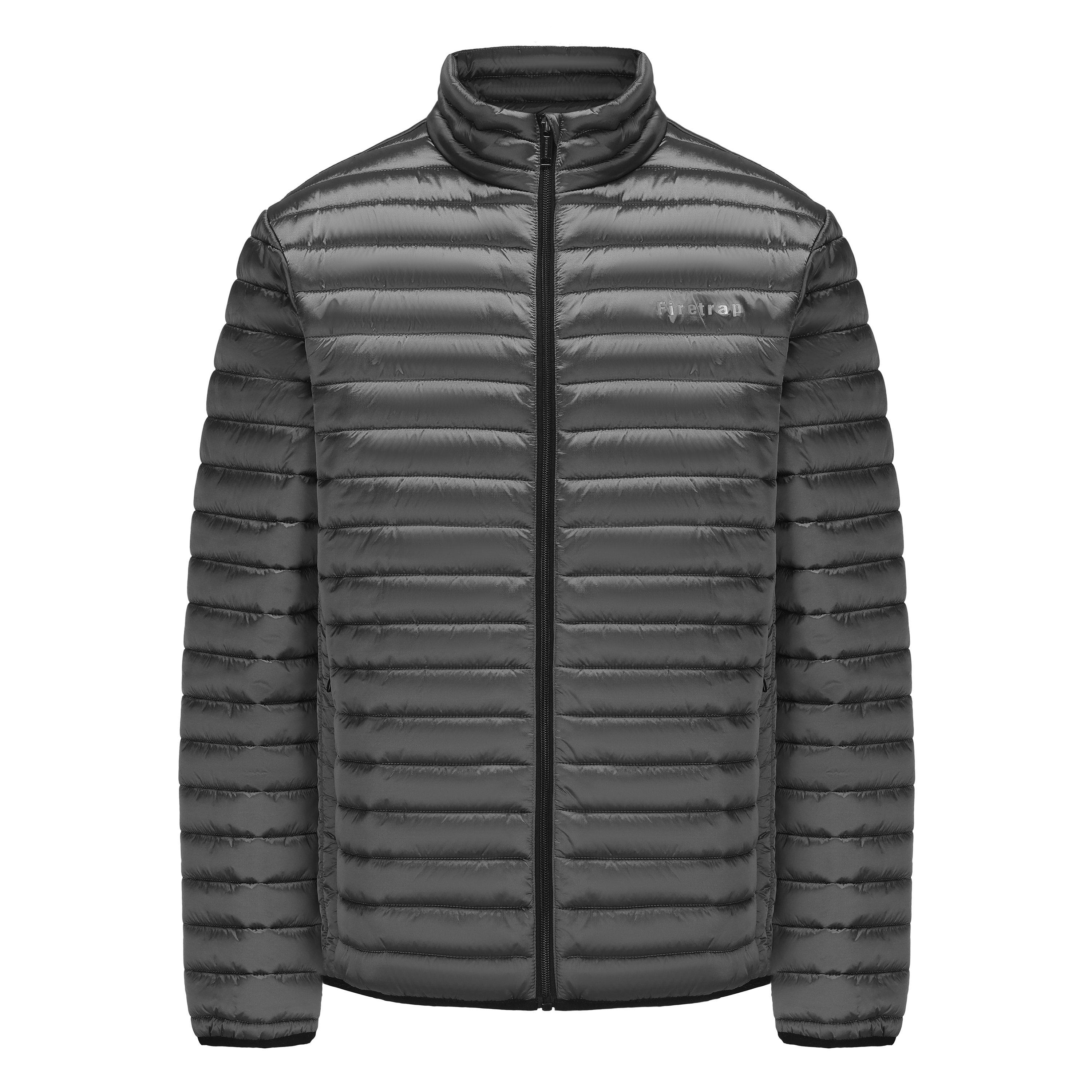 Grey - Firetrap - Men's Slim Fit Puffer Jacket - 1