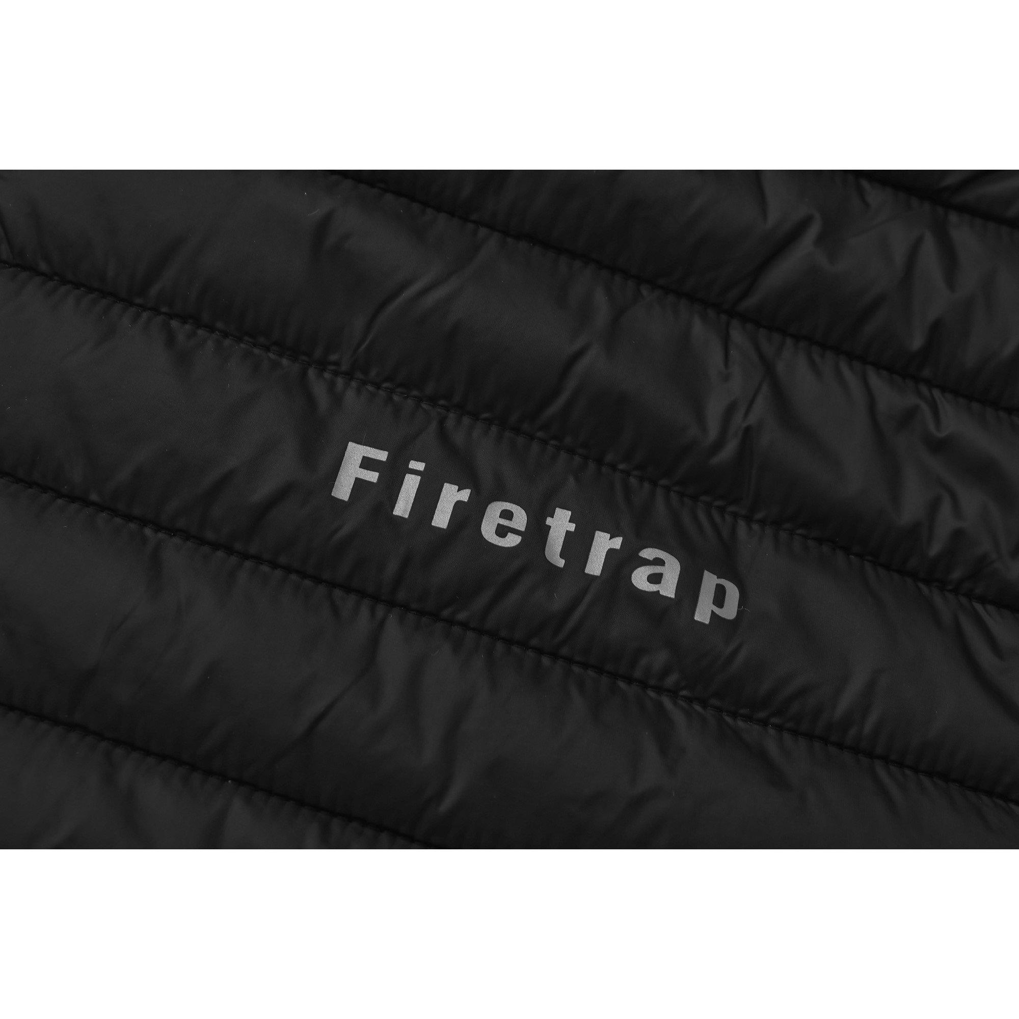 Black - Firetrap - Men's Slim Fit Puffer Jacket - 11