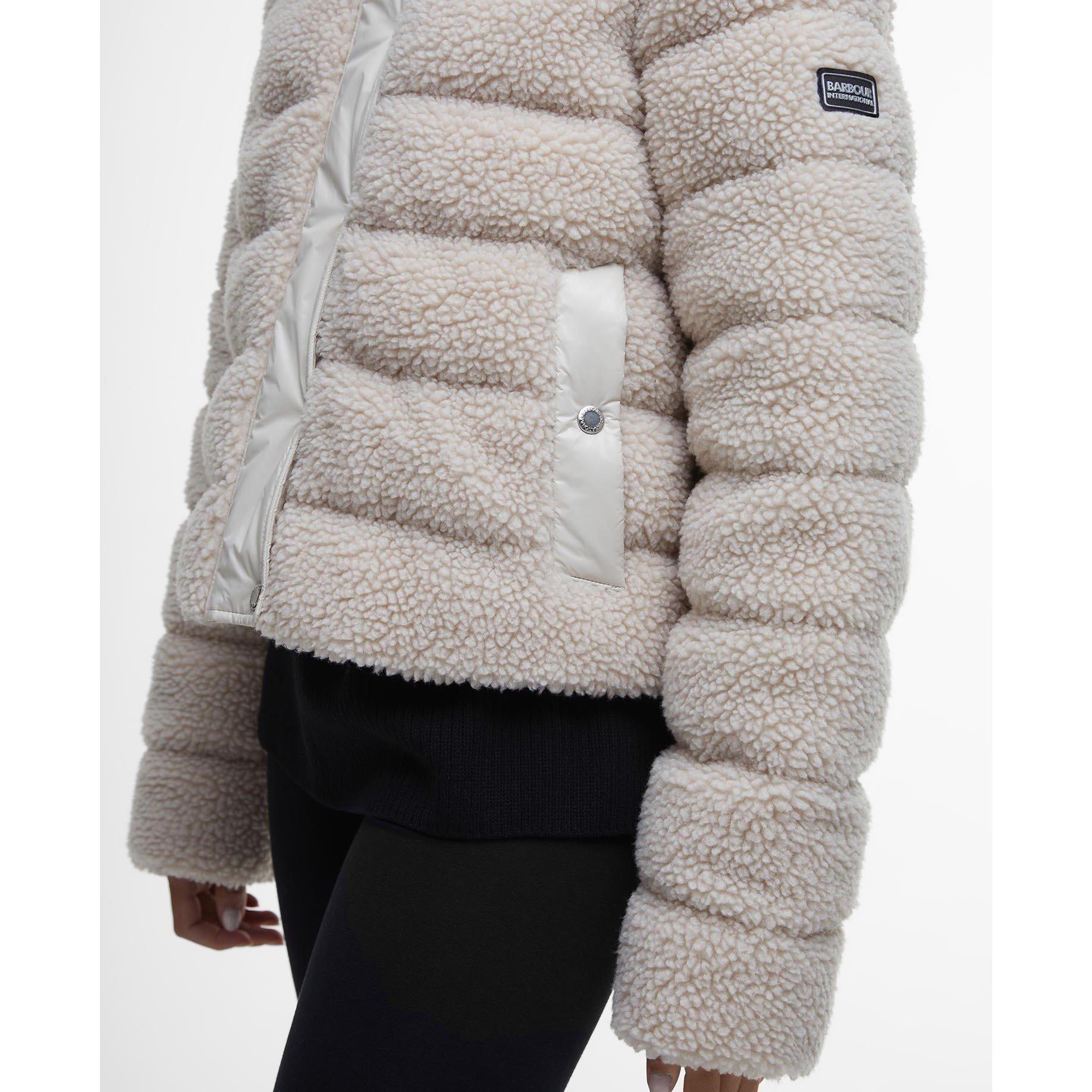 Silver Cloud - Barbour International - Fleece Quilted Jacket - 5