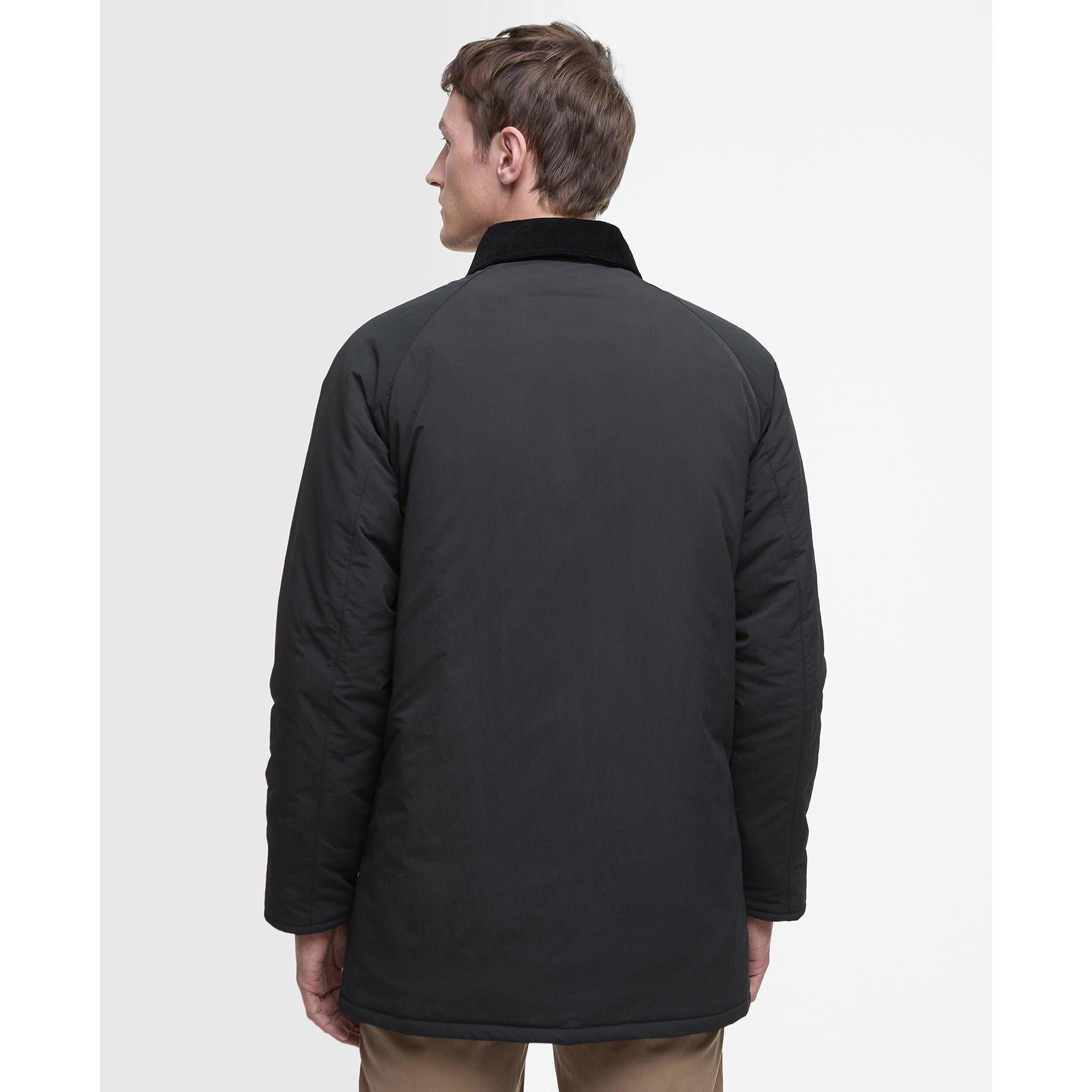 Black BK71 - Barbour - Men's  Winter Wadded Showerproof Mac - 2