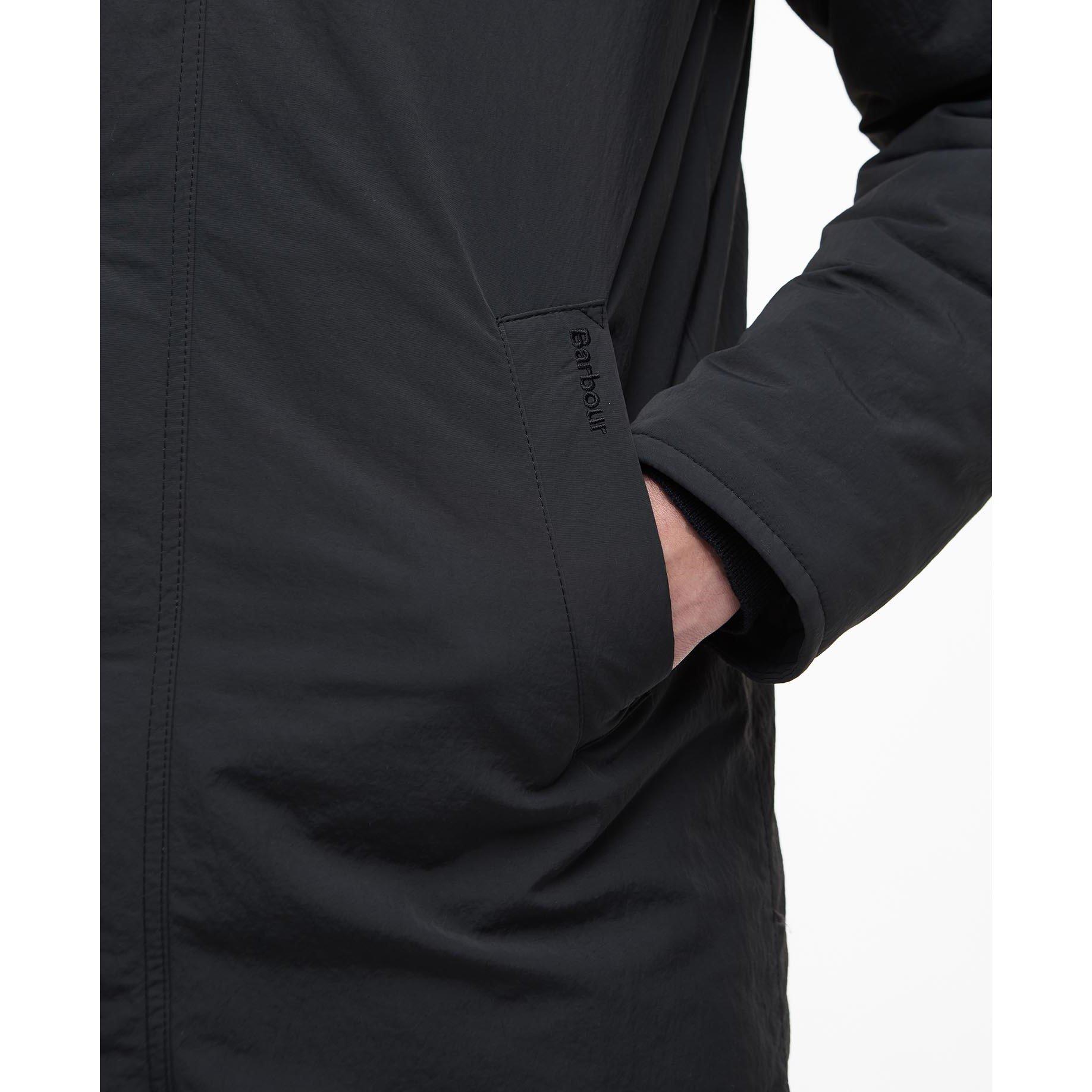 Black BK71 - Barbour - Men's  Winter Wadded Showerproof Mac - 5