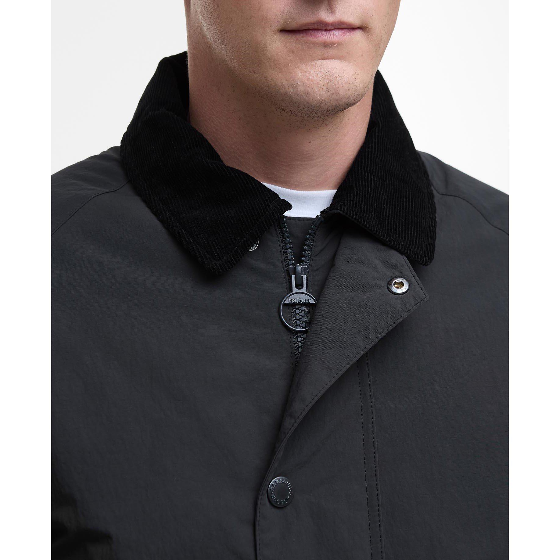 Black BK71 - Barbour - Men's  Winter Wadded Showerproof Mac - 6