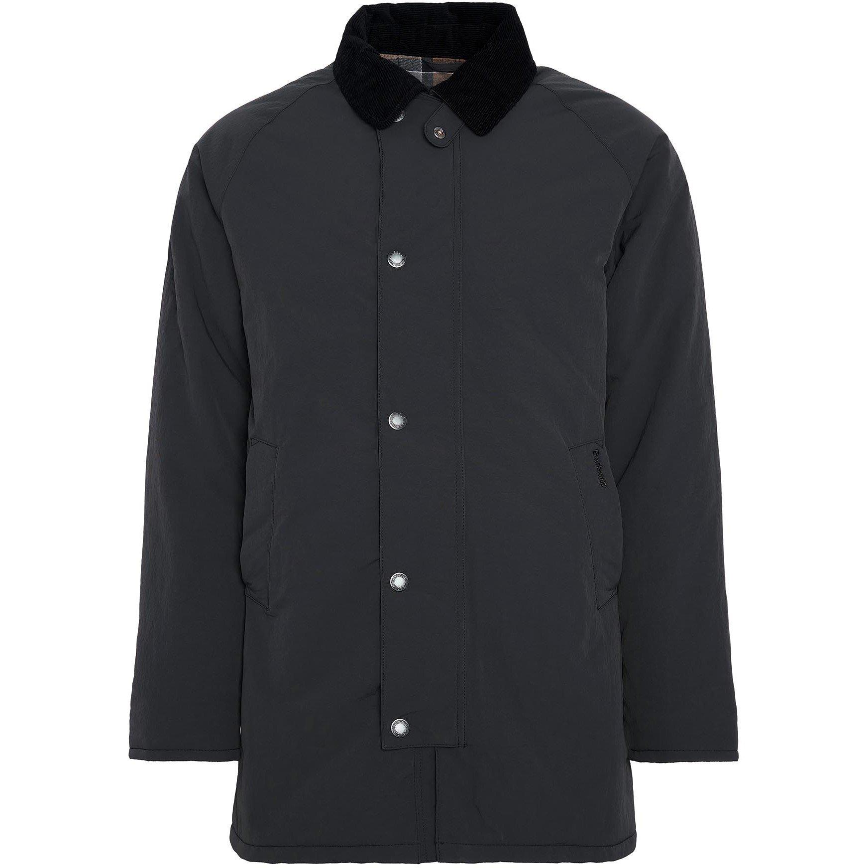 Black BK71 - Barbour - Men's  Winter Wadded Showerproof Mac - 7
