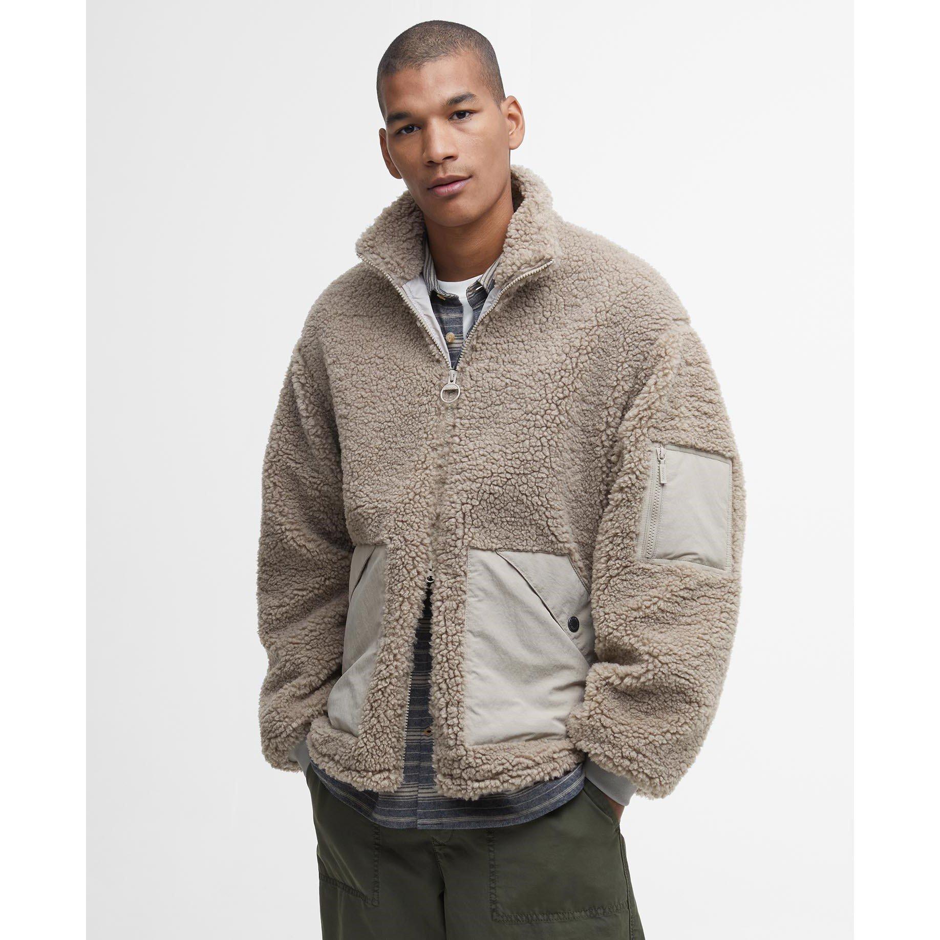 Concrete ST31 - Barbour - Men's Weardale Fleece Funnel Neck Teddy Coat - 2