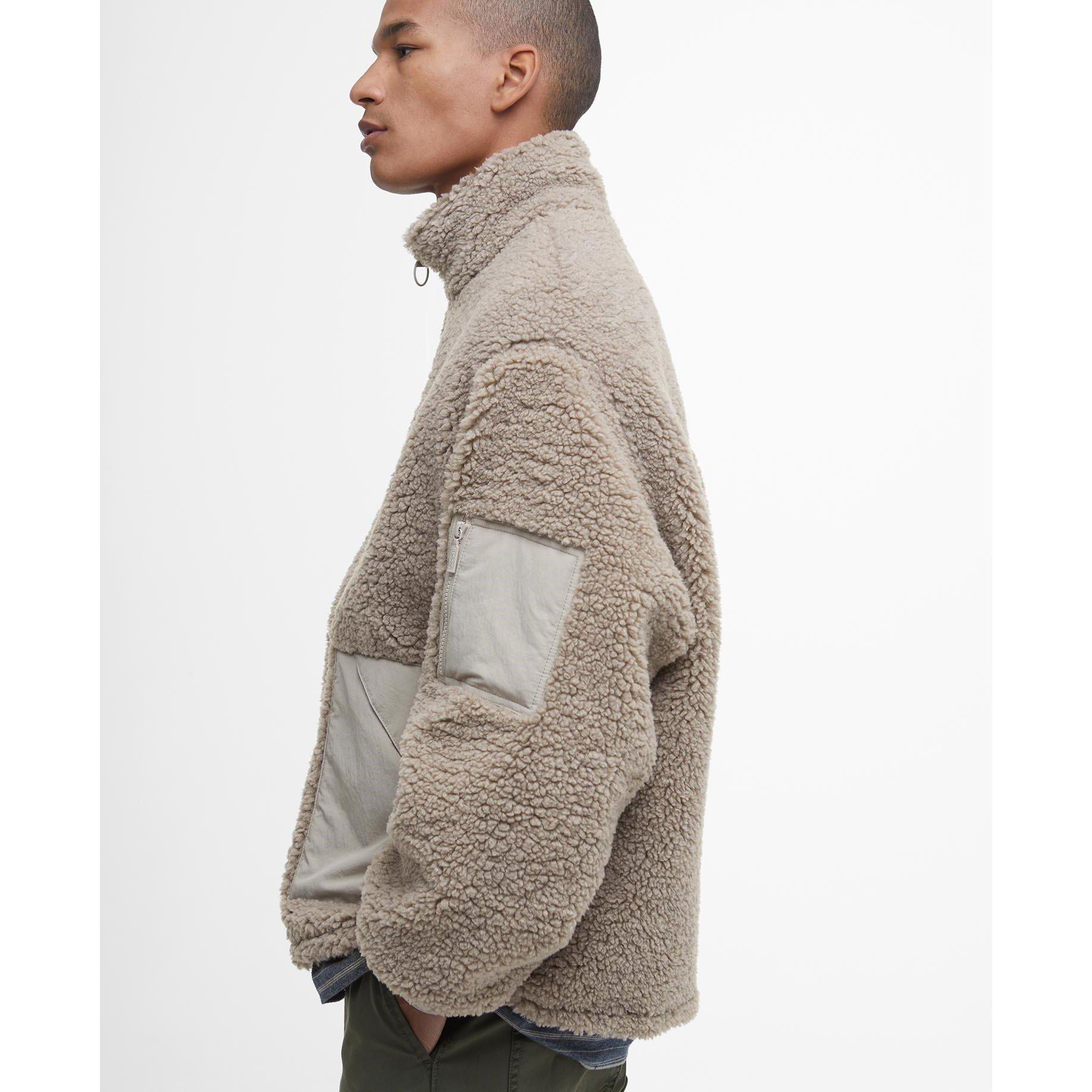 Concrete ST31 - Barbour - Men's Weardale Fleece Funnel Neck Teddy Coat - 4