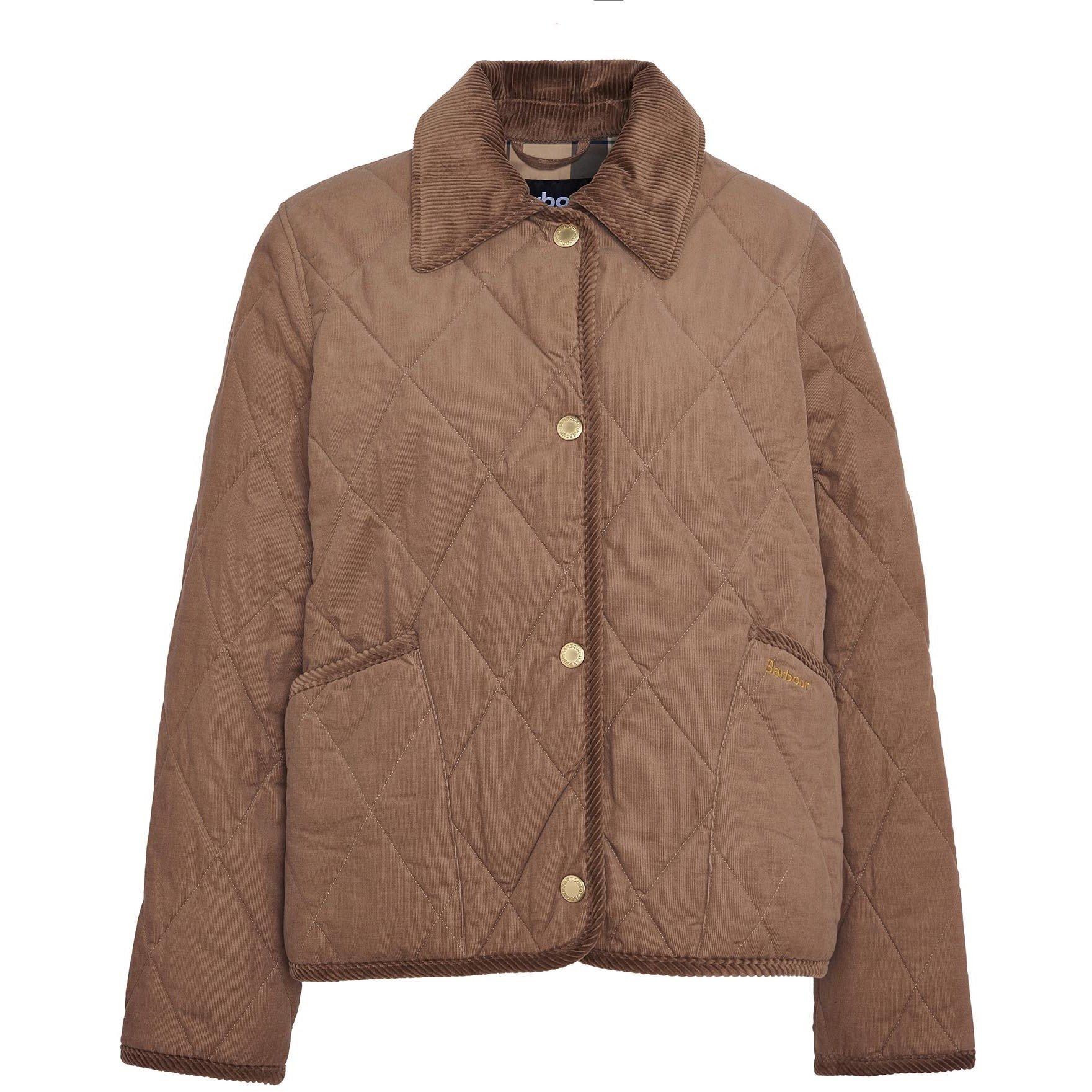 Beige/Tartan - Barbour - Women's Emilia Diamond Quilted Jacket - 7