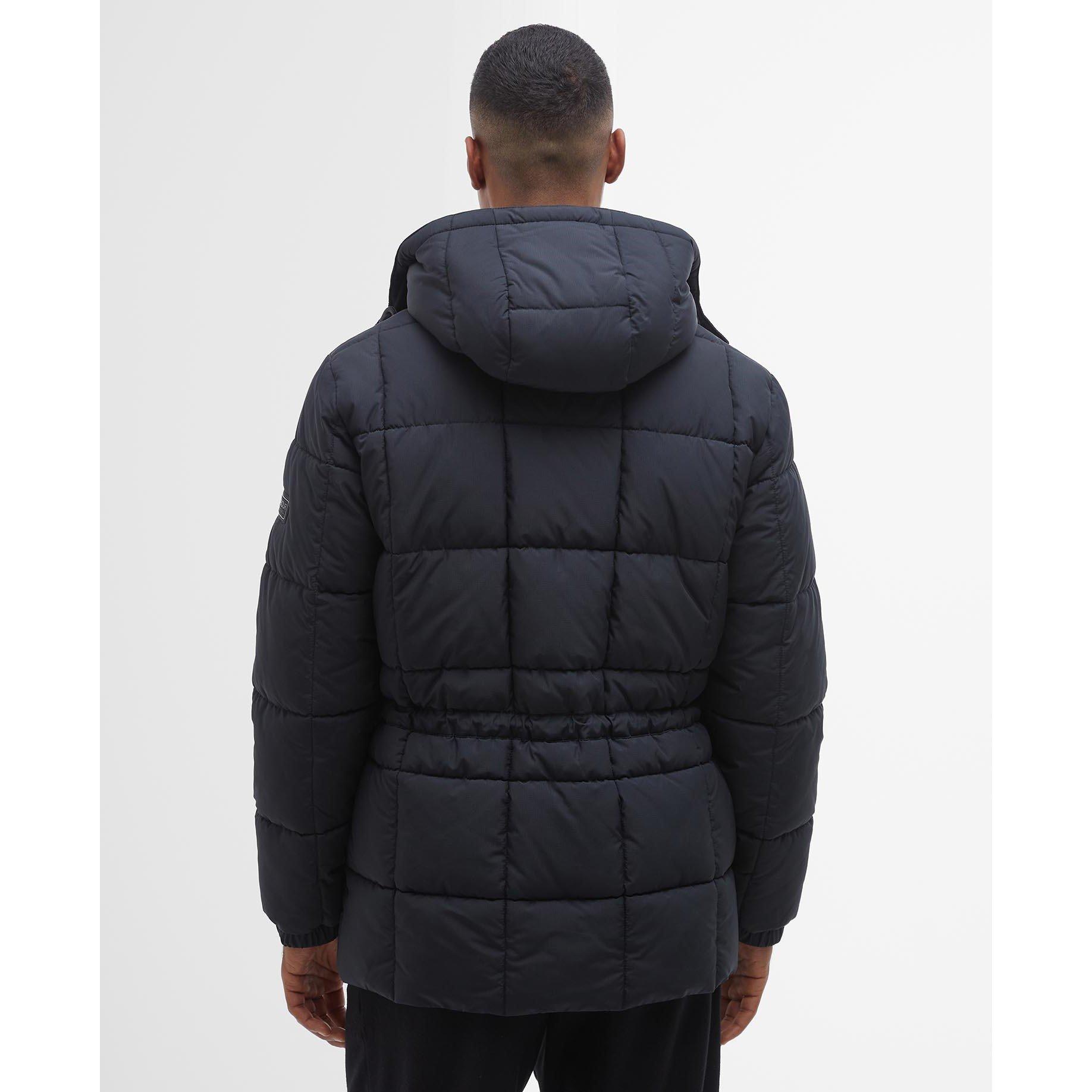 Black BK11 - Barbour International - Men's Gillside Quilted Hooded Short Puffer Jacket - 4
