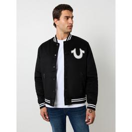 True Religion Wool Horseshoe Bomber Jacket