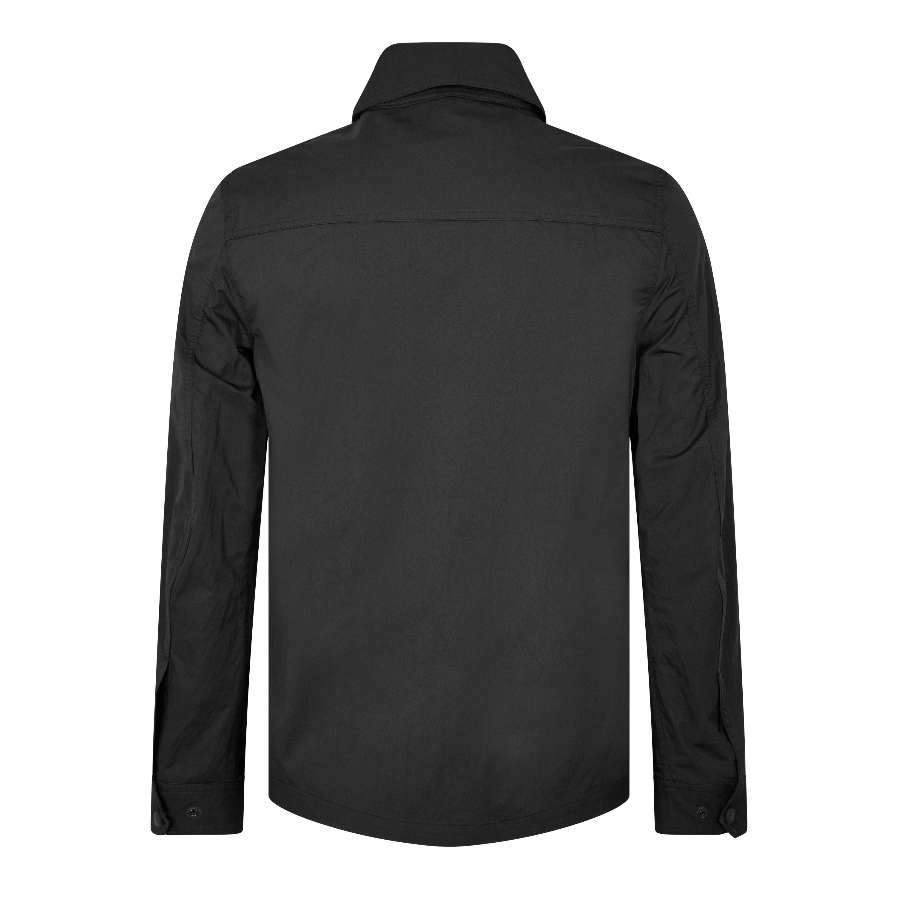 Black - Belstaff - Men's Stride Zip Collar Long Sleeve Overshirt - 9