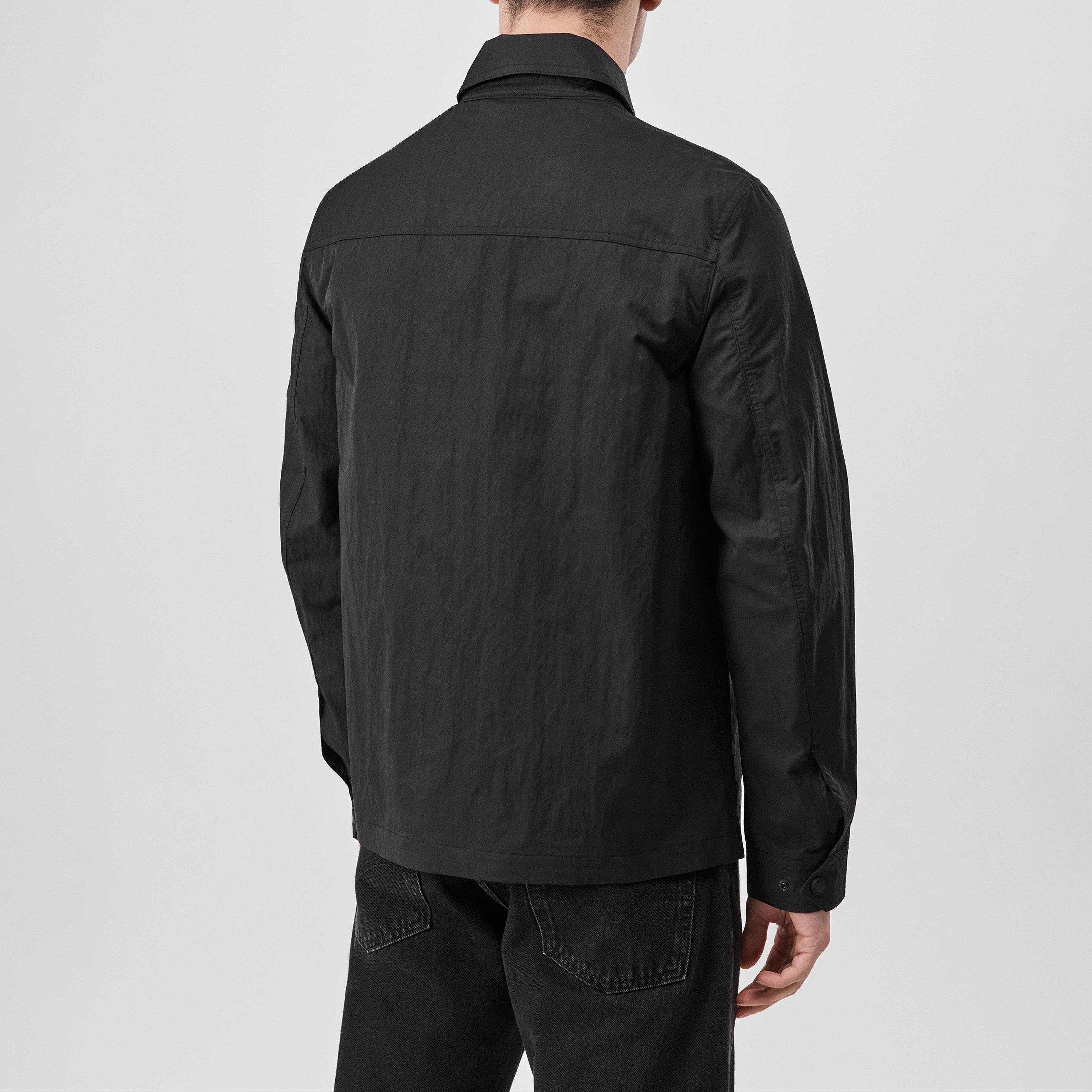 Black - Belstaff - Men's Stride Zip Collar Long Sleeve Overshirt - 4