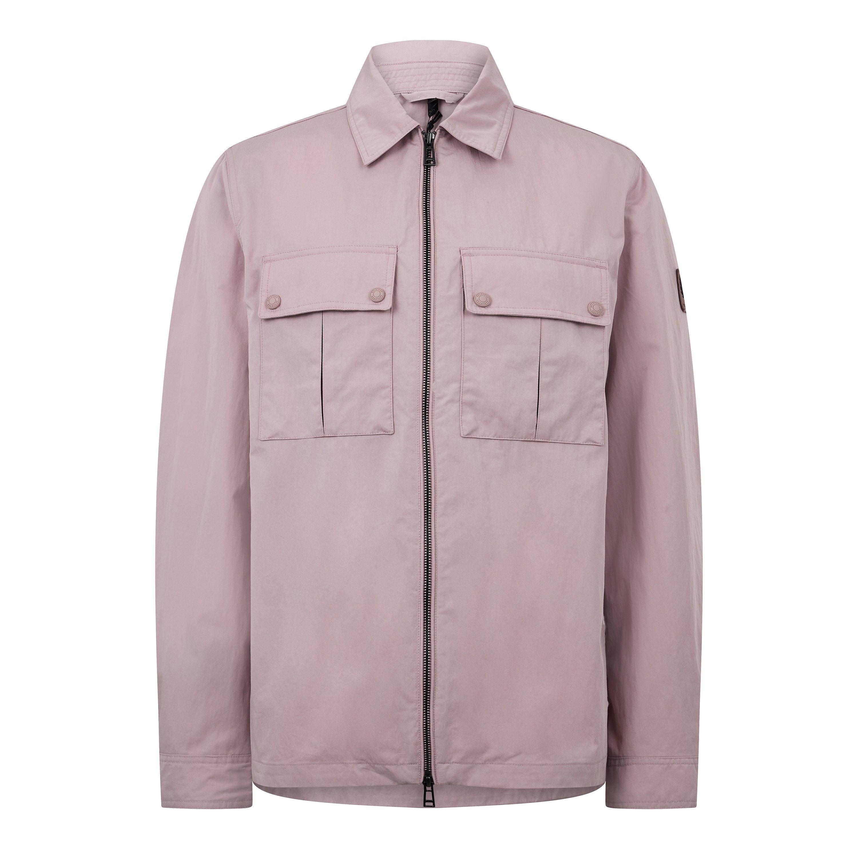 Belstaff Men's Stride Zip Collar Long Sleeve Overshirt - Dusk Pink - 2XL