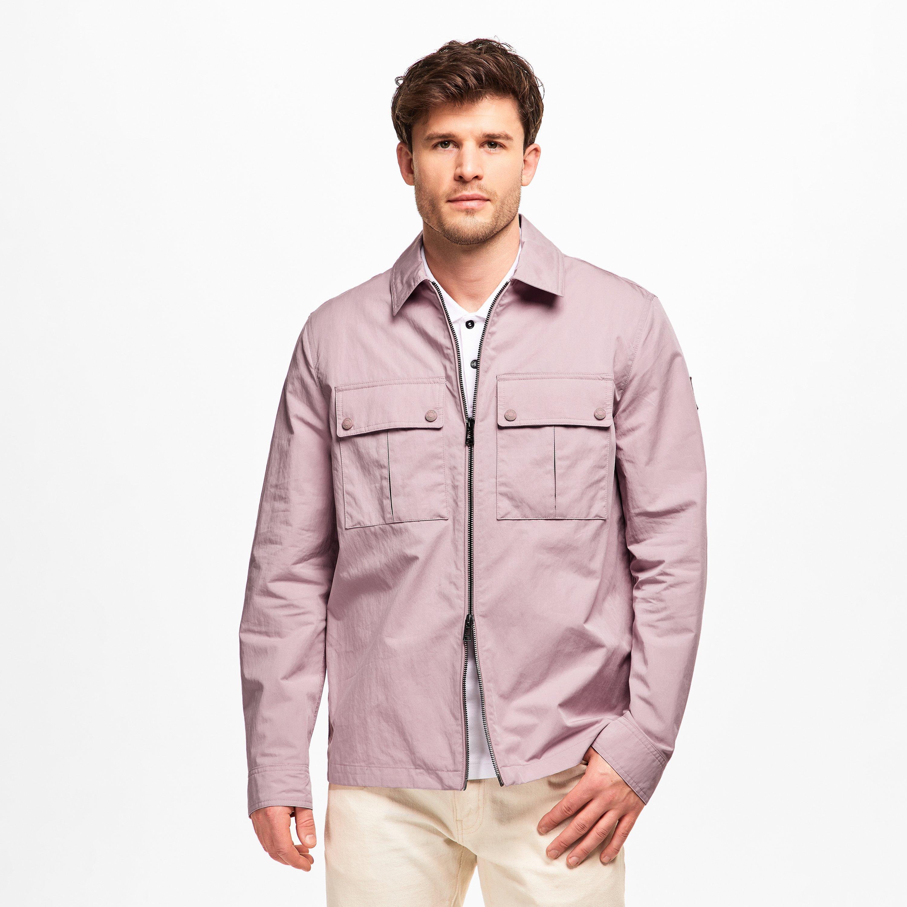 Dusk Pink - Belstaff - Men's Stride Zip Collar Long Sleeve Overshirt - 3