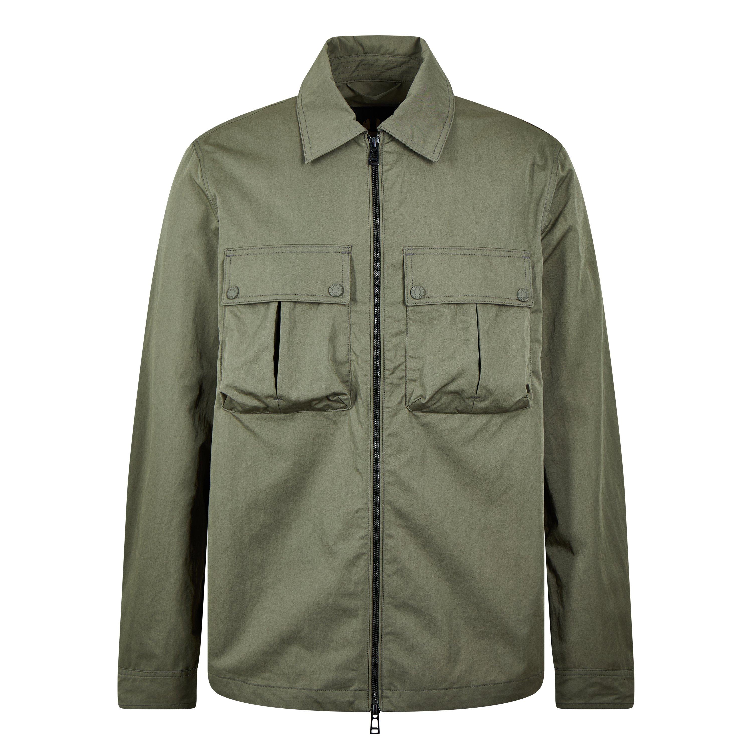 Surplus Green - Belstaff - Men's Stride Zip Collar Long Sleeve Overshirt - 1