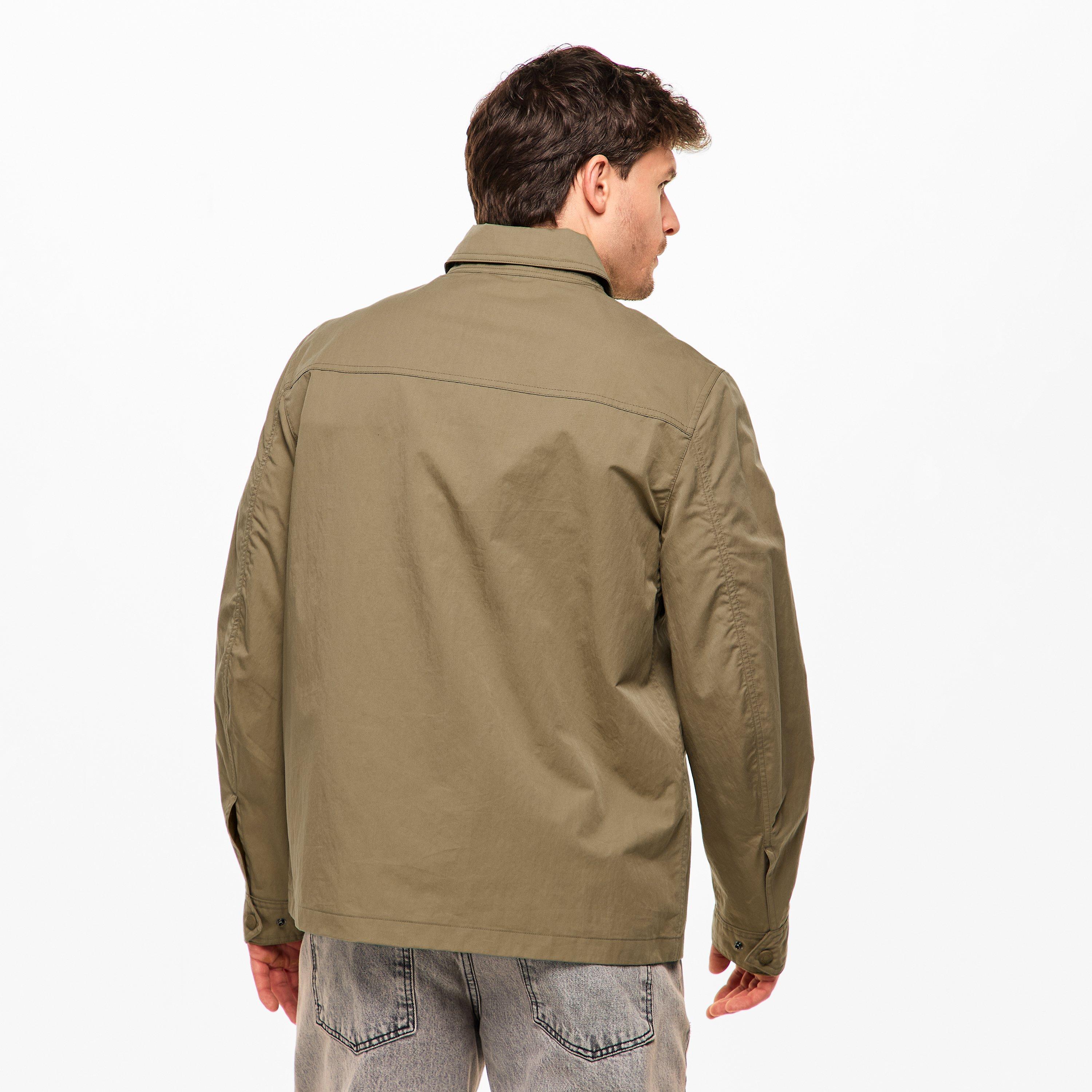Fatigue Green - Belstaff - Men's Stride Zip Collar Long Sleeve Overshirt - 4