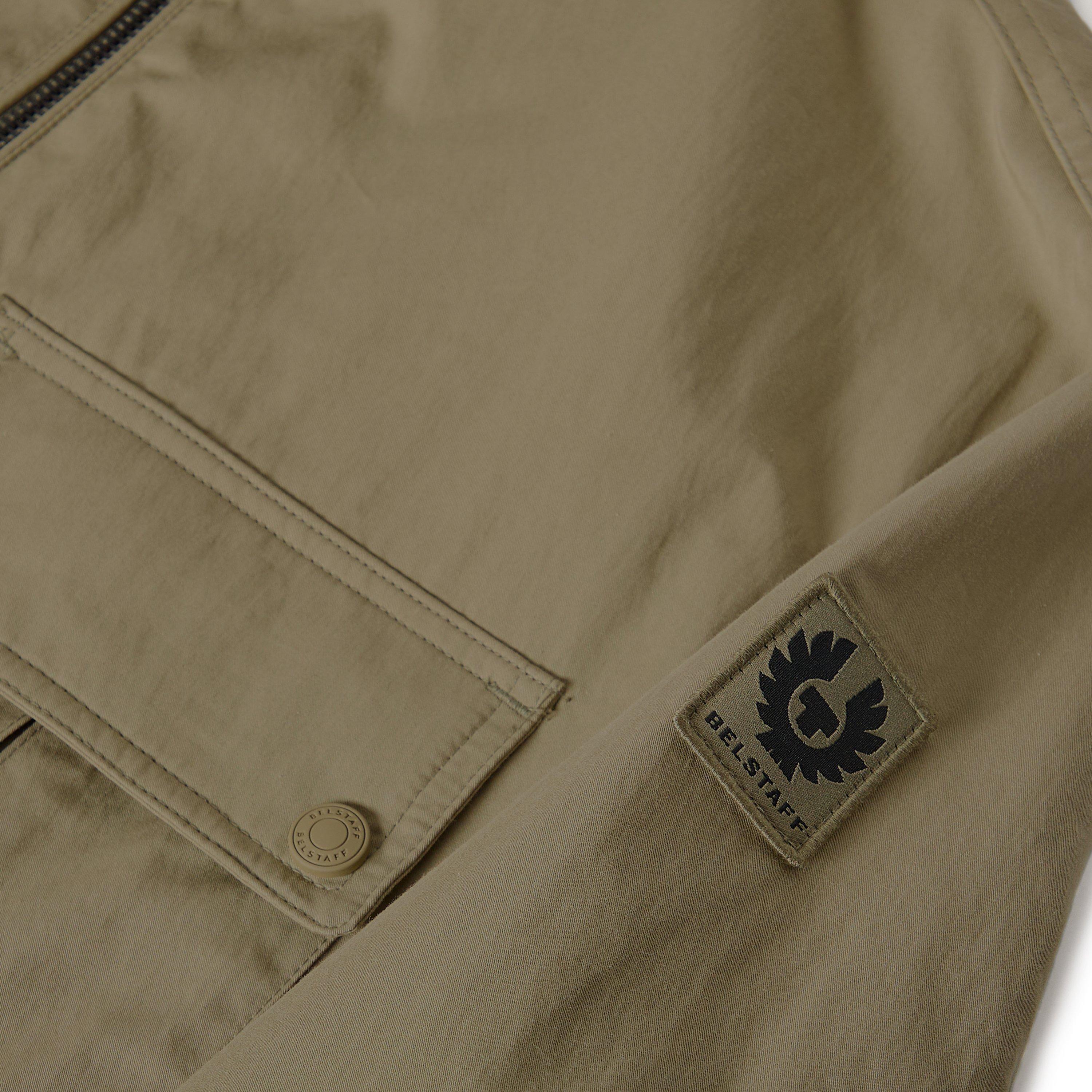 Fatigue Green - Belstaff - Men's Stride Zip Collar Long Sleeve Overshirt - 5