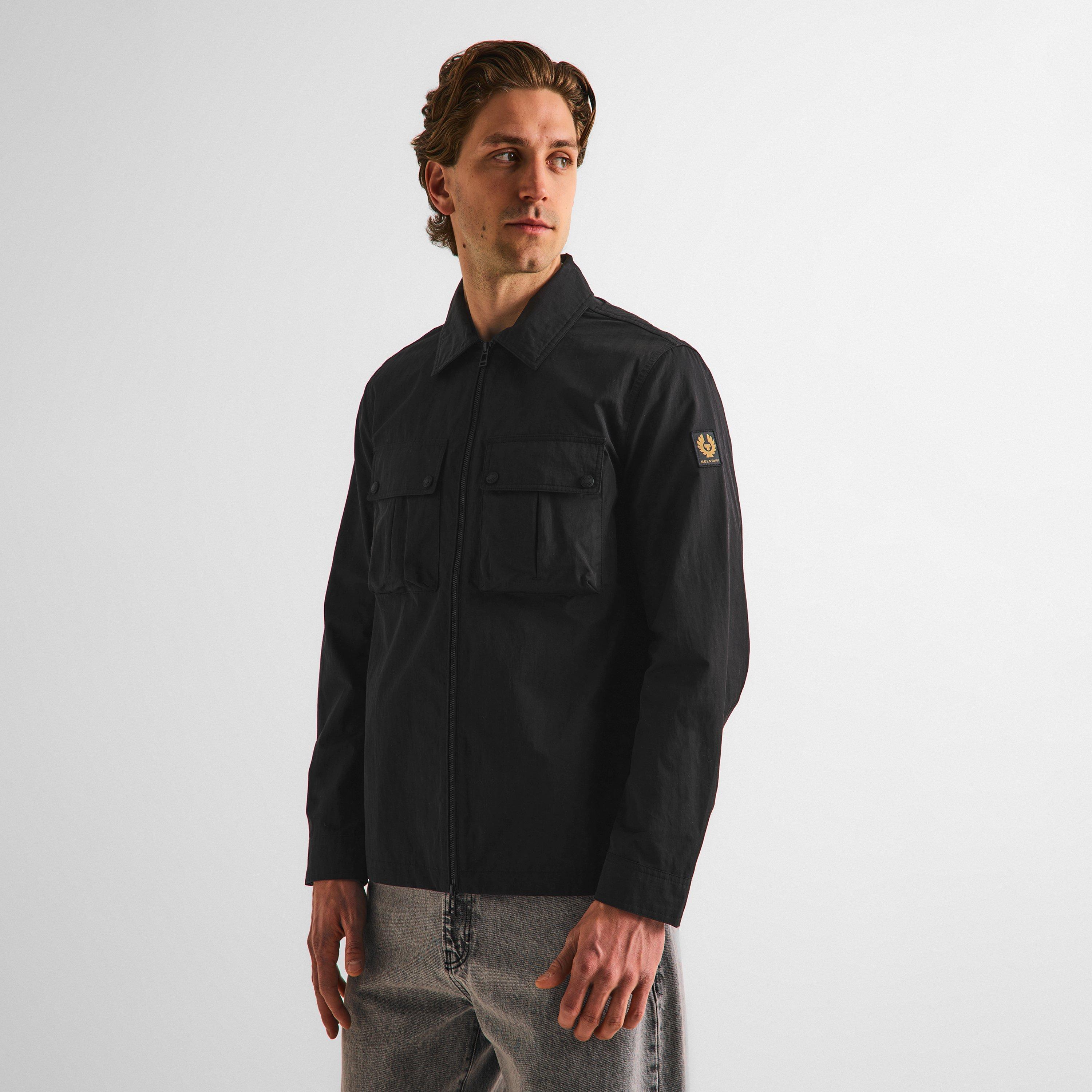 Iron - Belstaff - Men's Stride Zip Collar Long Sleeve Overshirt - 3