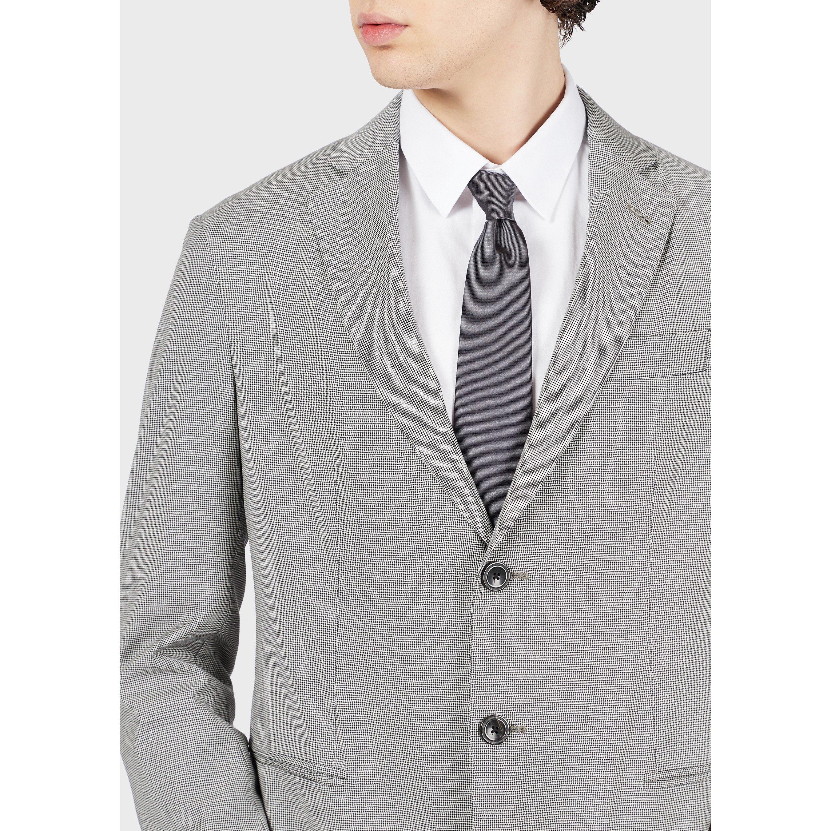 Emporio Armani Men's Button Tailored Blazer - Grey - XS