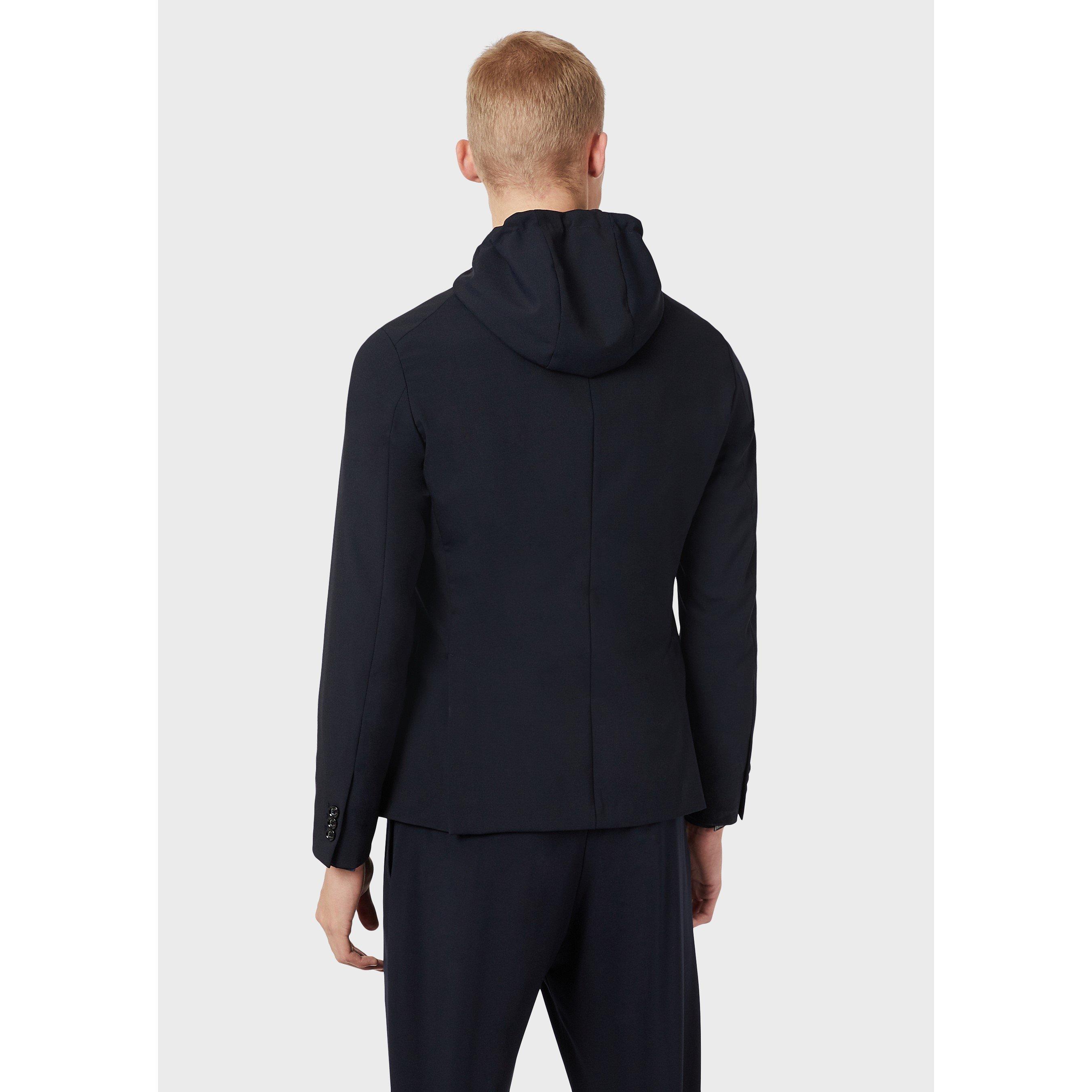 Navy Blue - Emporio Armani - Men's Tailored Blazer - 3