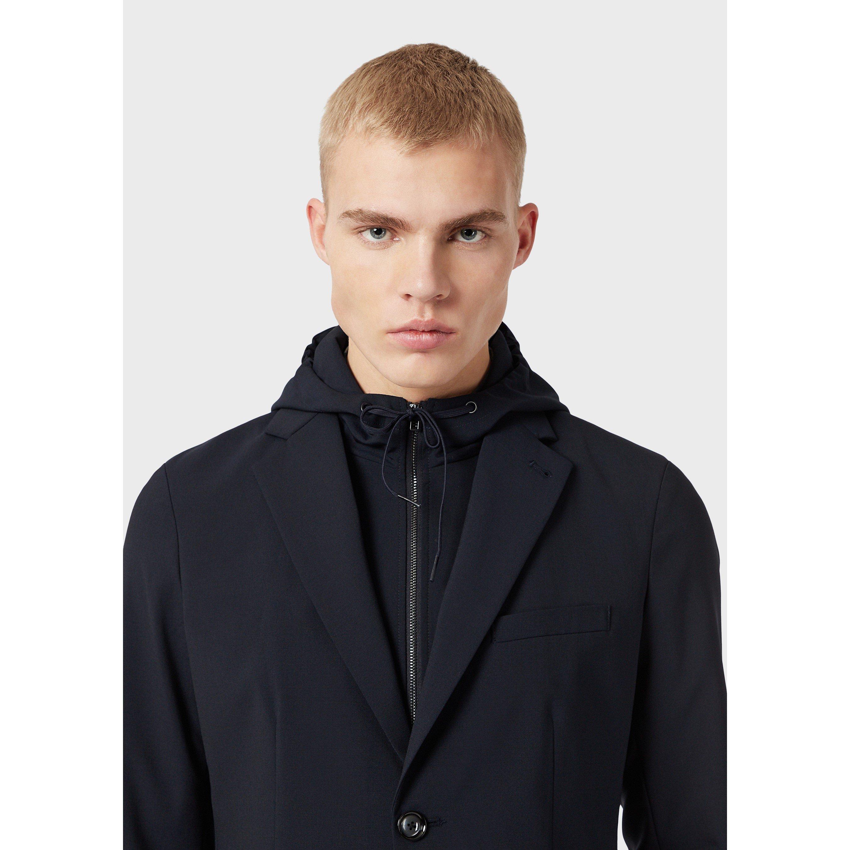 Navy Blue - Emporio Armani - Men's Tailored Blazer - 5